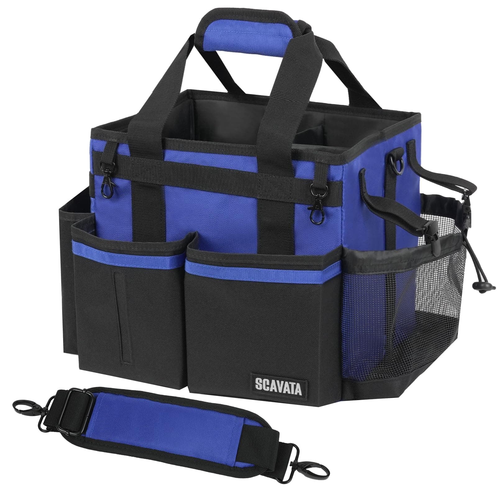 SCAVATA Compact Wearable Cleaning Caddy with Handle & Shoulder Straps