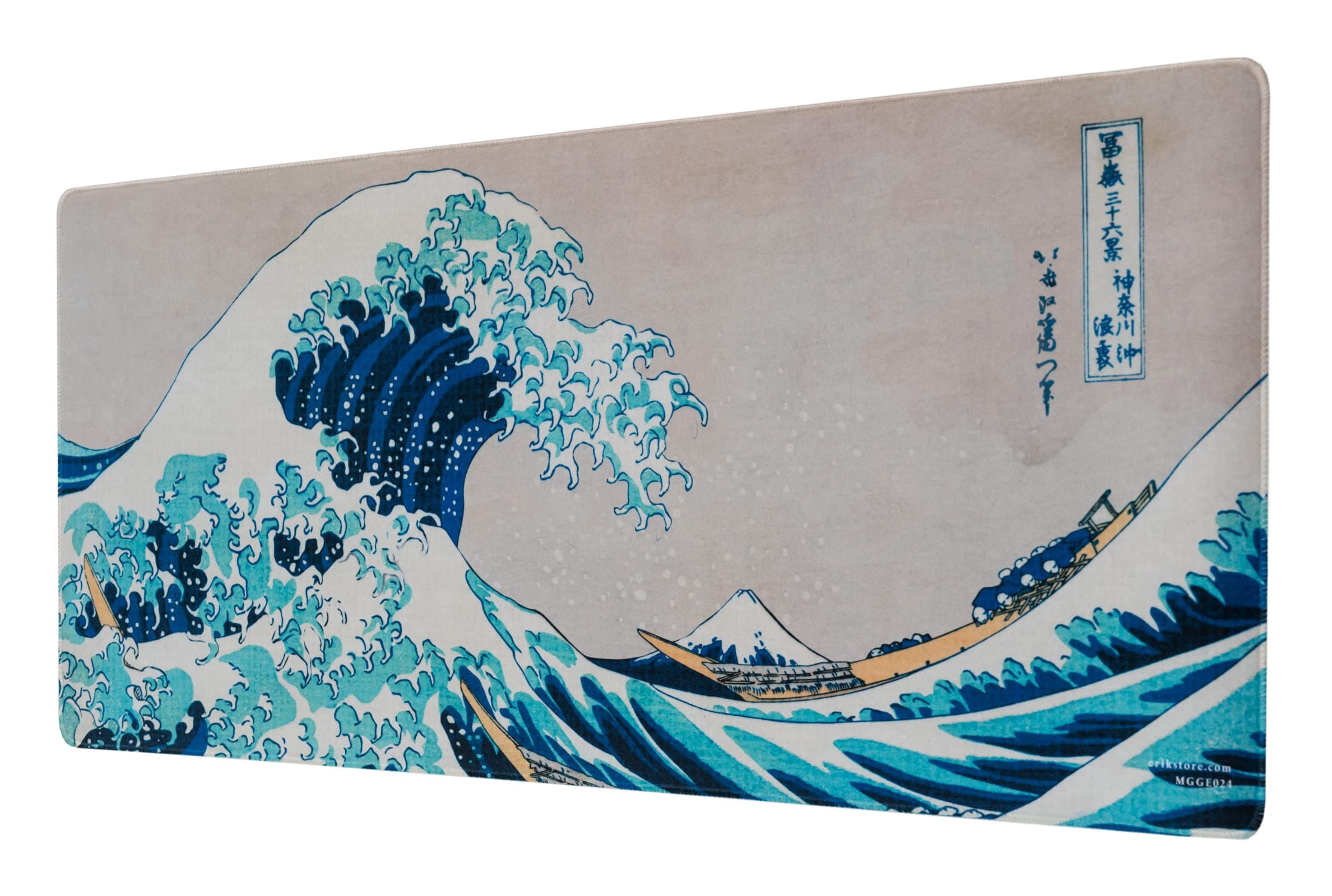 Official Japanese Art XXL Mouse Mat - Desk Pad - 31.5" x 13.78" Non-Slip Rubber Base Mouse Pad, Gaming Mouse Pad, Keyboard Mouse Mat