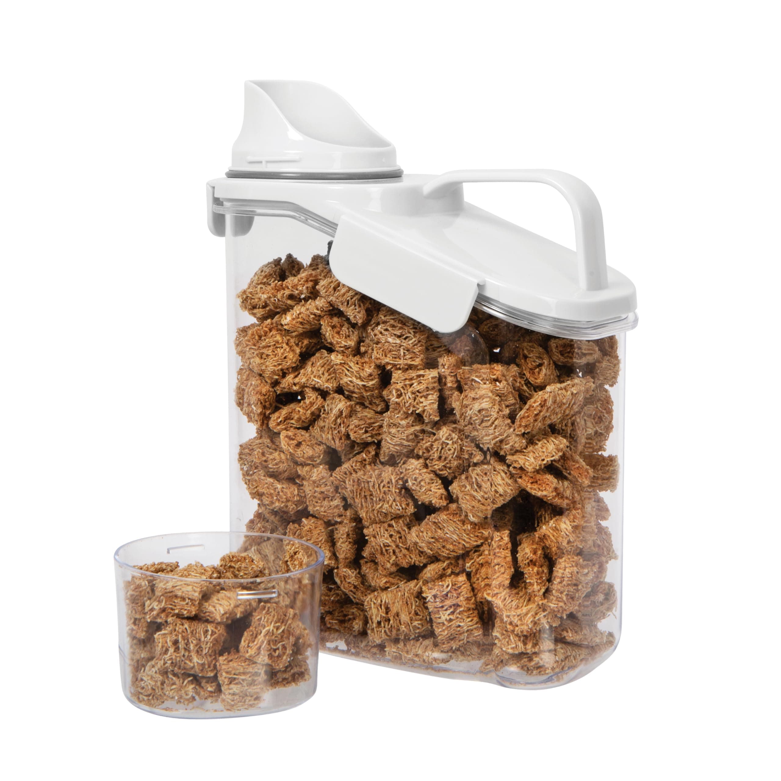 Oggi Easi Pour Airtight Food Storage Containers - Cereal Containers Storage, Rice Dispenser, Cereal Dispenser, Snack Storage Containers, Pasta Containers Storage, Containers with Lids - 60oz / 1.8lt