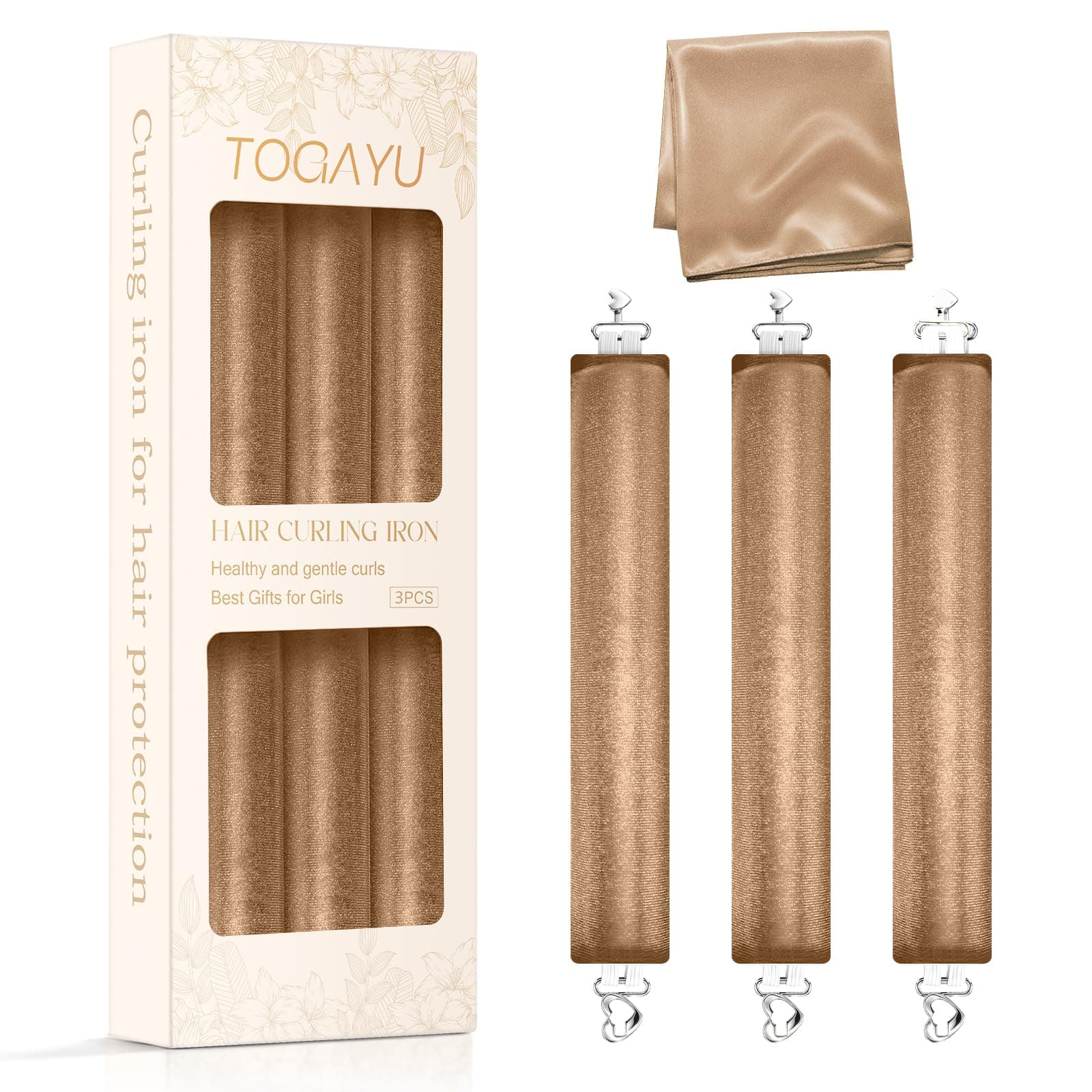Togayu Heatless Curls Overnight Hair Care Set - Jumbo Velvet Hair Curlers