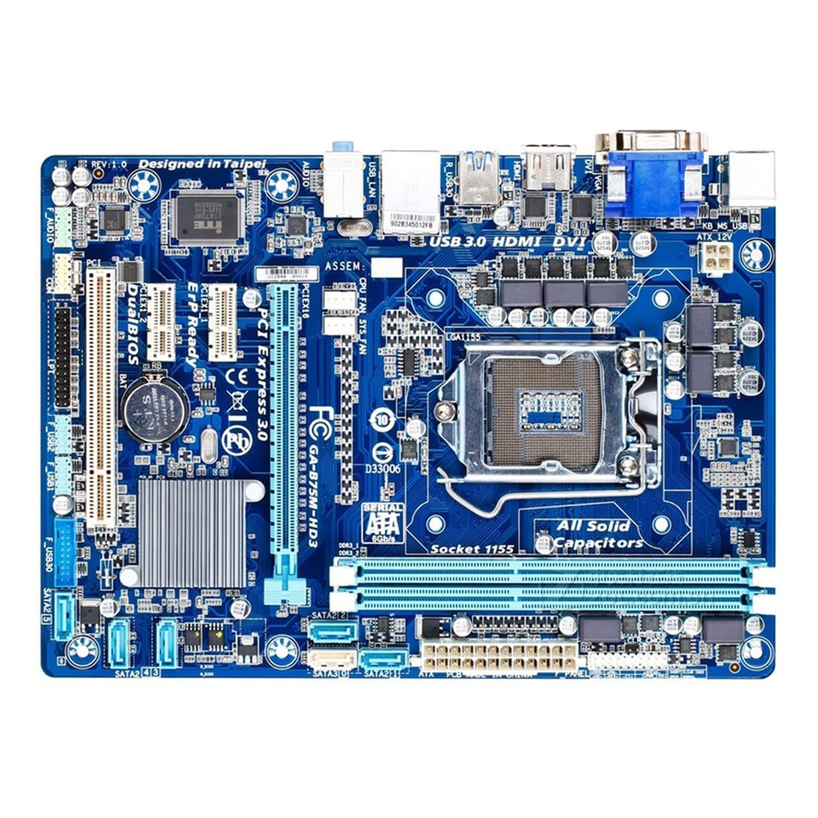 Intel Motherboard Fit for GIGABYTE GA GA-B75M-HD3 Desktop Motherboard B75M-HD3 Socket LGA1155 DDR3 for B75 B75M Original Mainboard