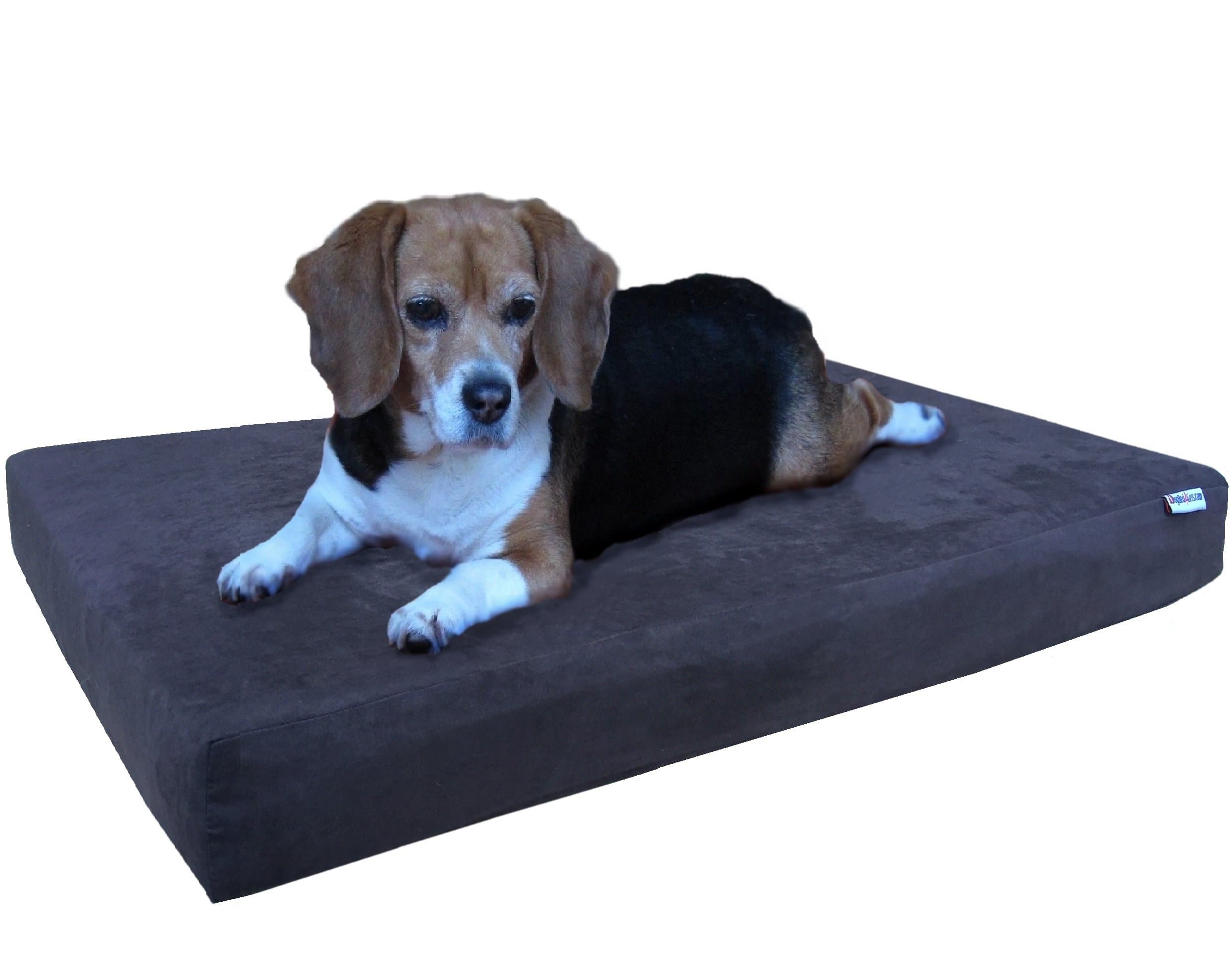 Dogbed4less Orthopedic Gel Cooling Memory Foam Dog Bed with Waterproof Liner and External Washable Suede Cover for Small to Medium Pet