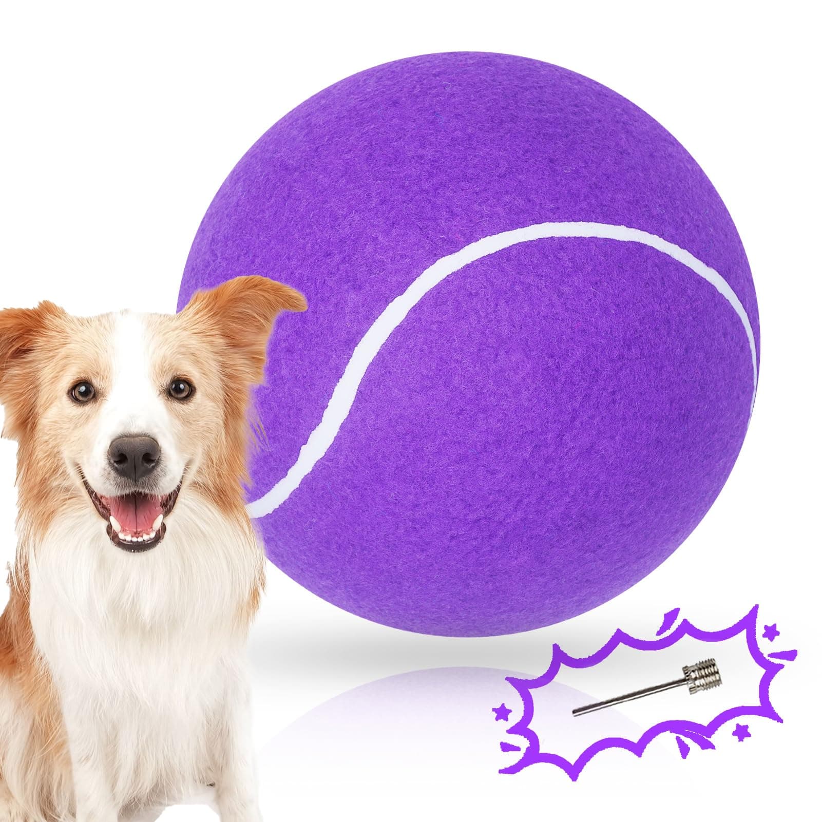 Banfeng Big Tennis Ball for Dogs, Giant Dog Tennis Ball Toy Herding Ball