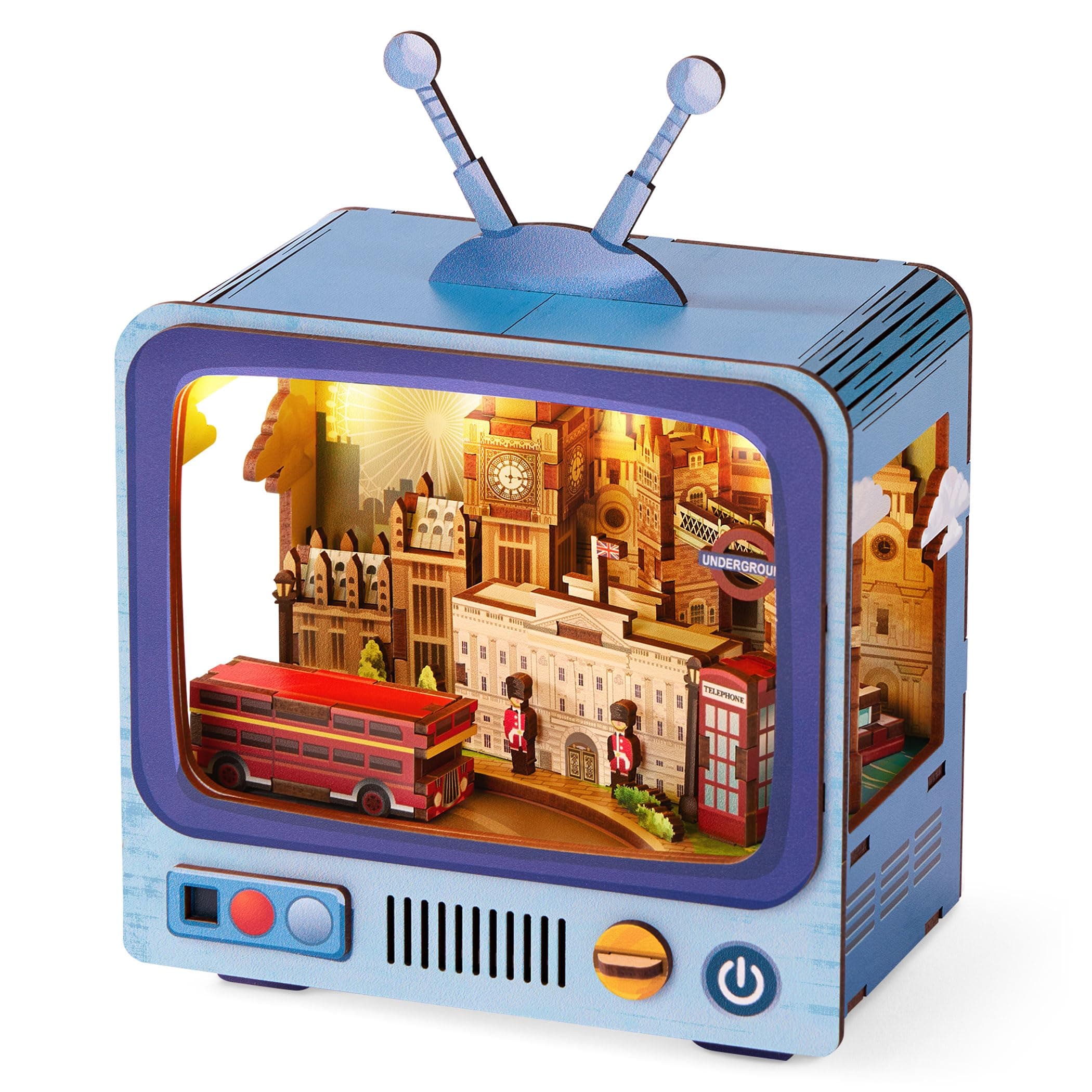 Arkitec CityVision London 3D DIY Wooden Miniature Building Puzzle Book Nook