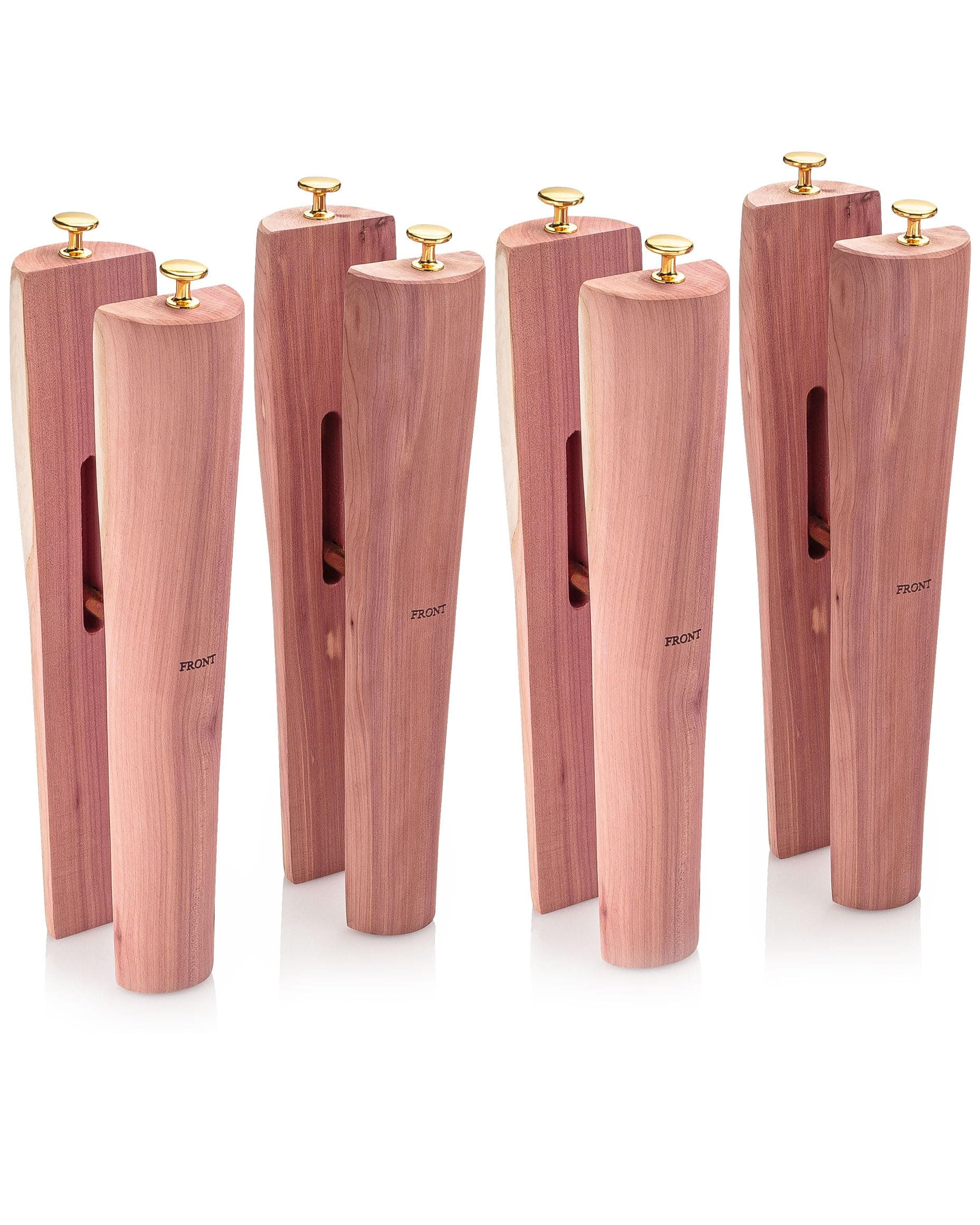 HOUNDSBAY Cedar Boot Tree Shaft Shaper, Cowboy & Tall Boot Inserts Shape Holders, Women & Men (12 Inch)