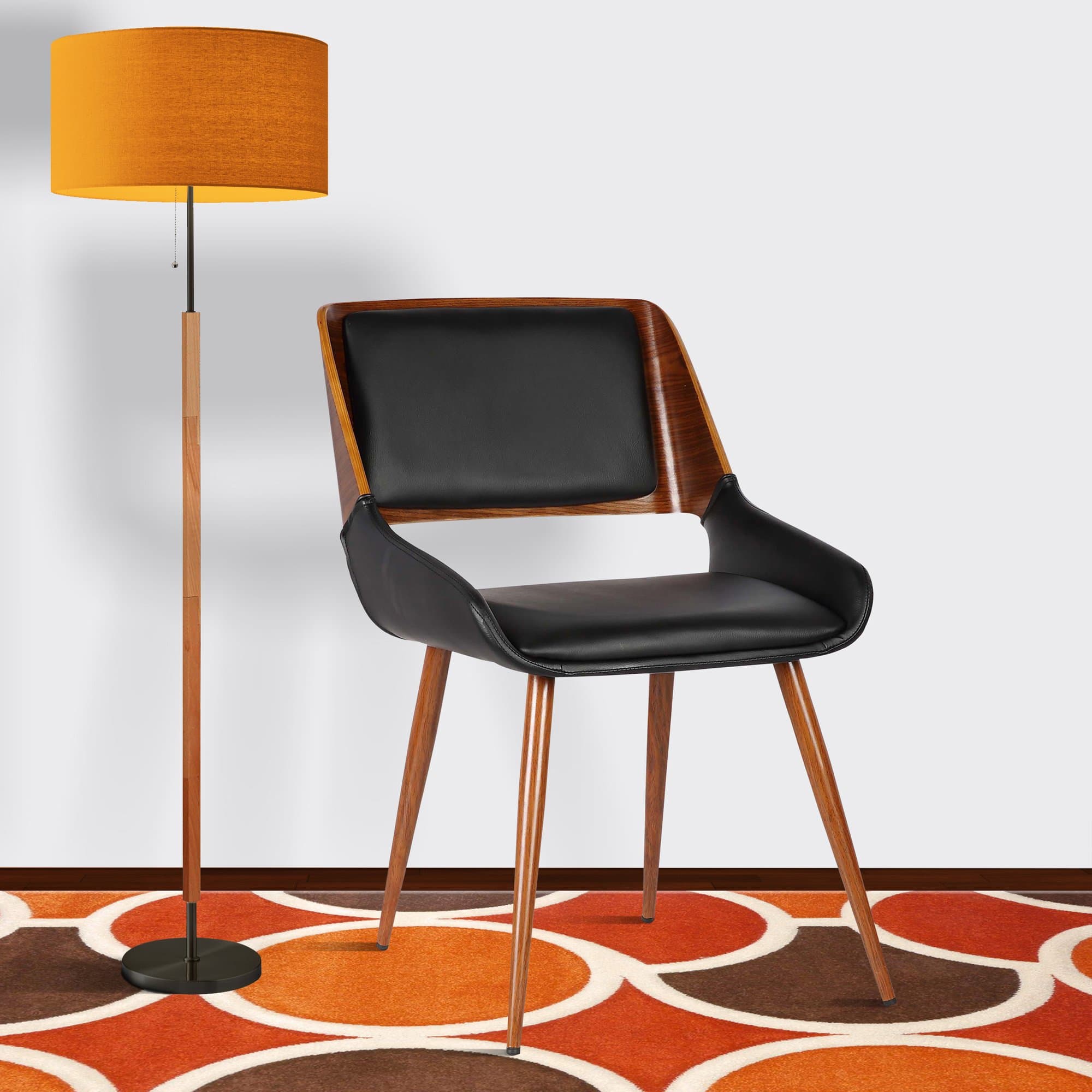 Armen Living Chalta Dining Chair, Black