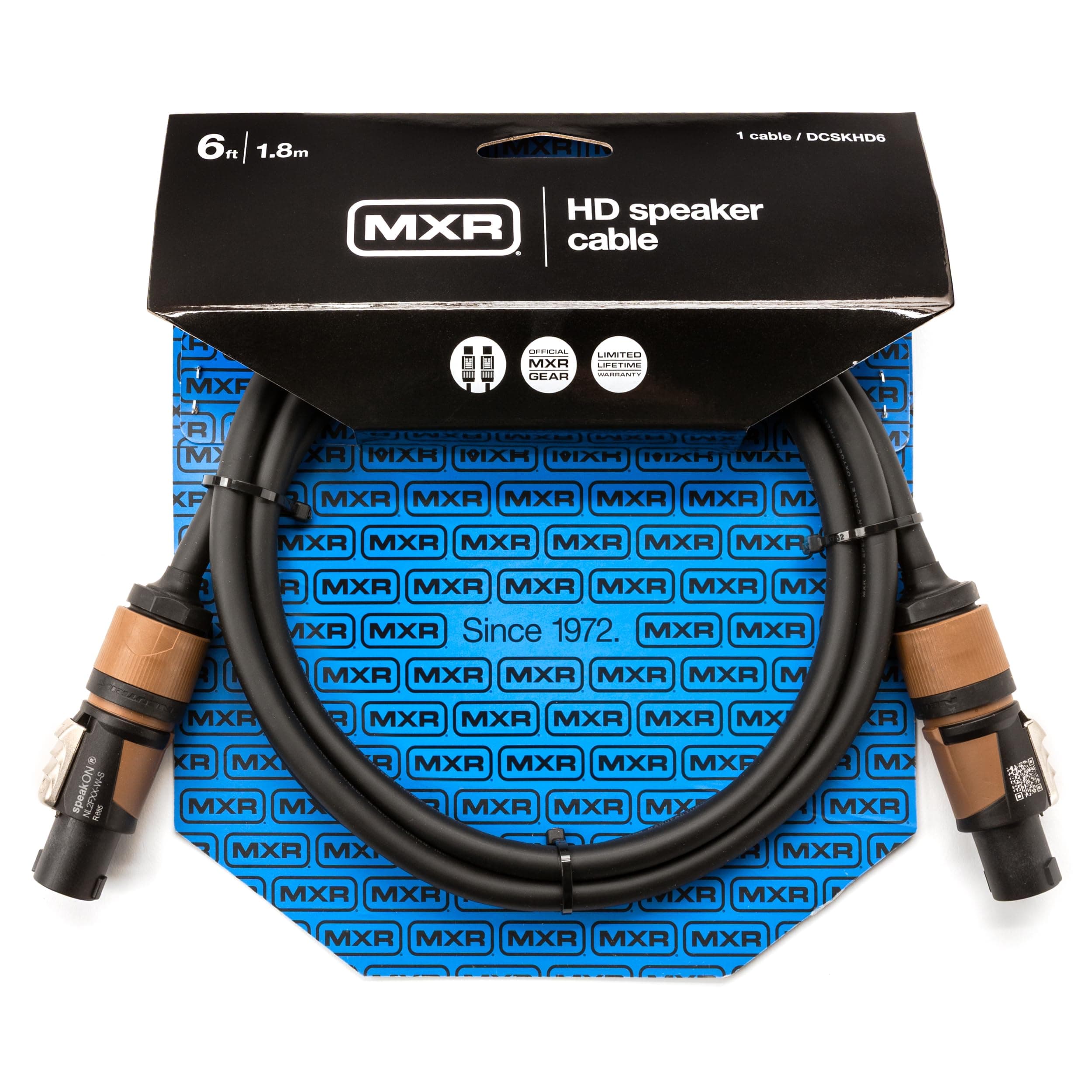 MXR Heavy Duty Speakon 6 ft Speaker Cable (DCSKHD6)