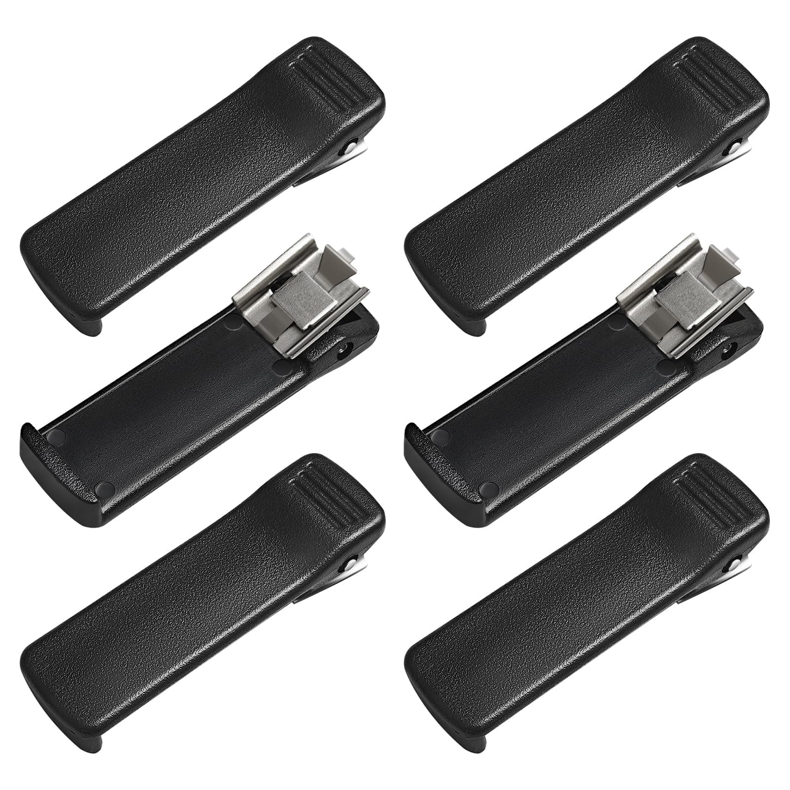 6 Pack for Motorola XTS3000 Belt Clip HLN8460 for Motorola XTS5000 XTS3500 XTS4250 APX6000 APX7000 APX8000 SRX2200 HLN8460A NTN8266 NTN8266B NTN8923 NTN8294 NTN8299 RNN4006 Walkie Talkie Clip