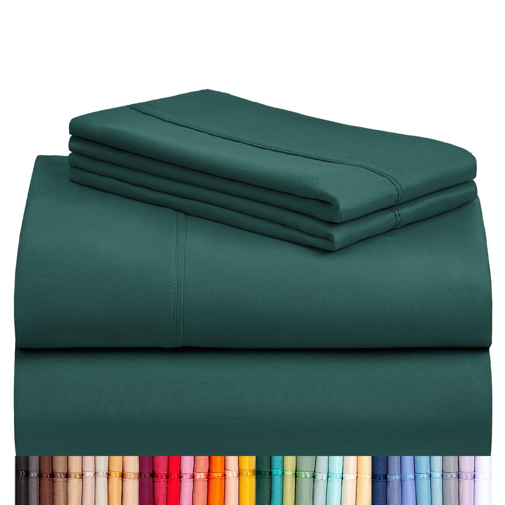 Twin Size Sheets Set, Cooling & Soft Deep Pocket Bed Sheets, 3PC
