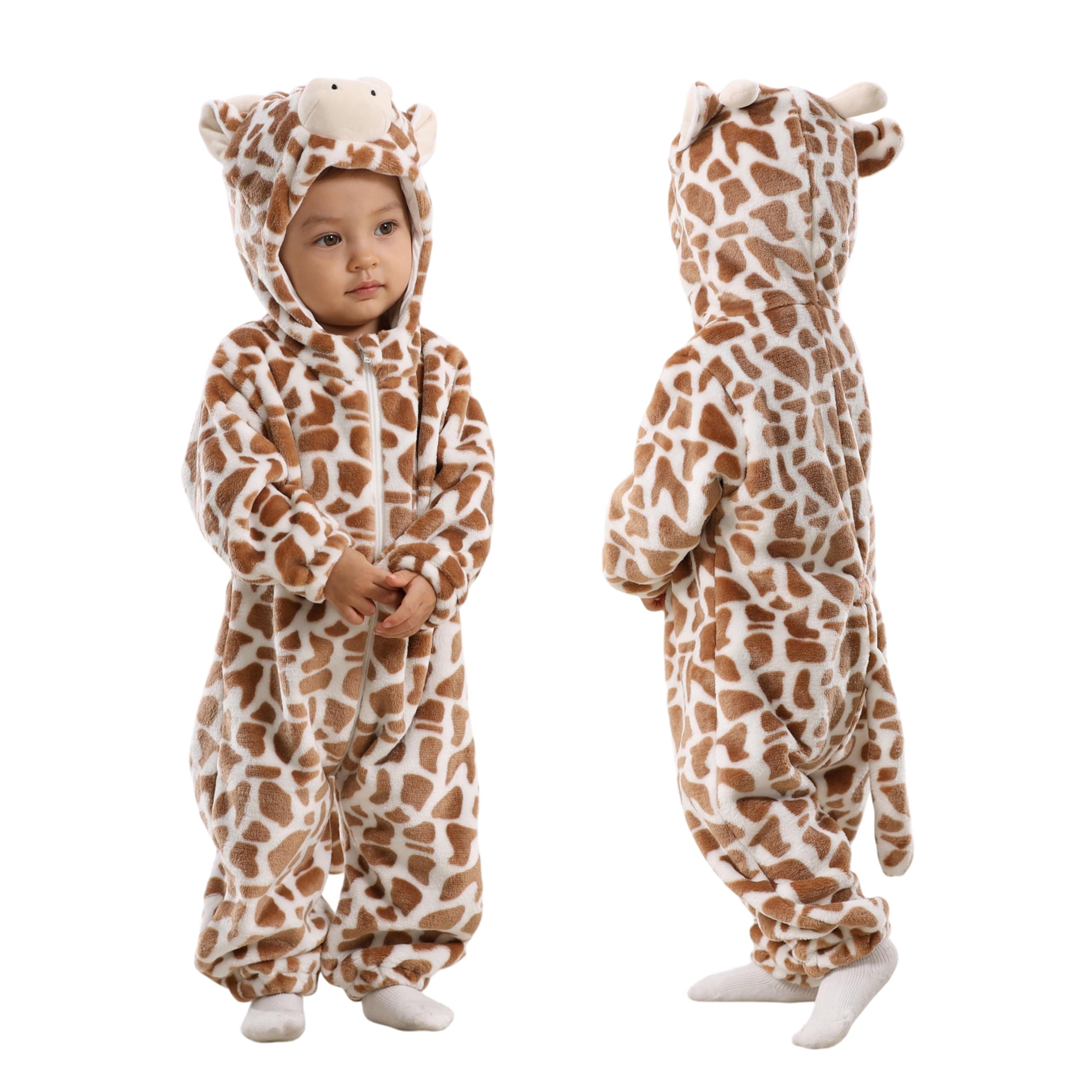 TONWHAR Kid's And Toddler's Animal Halloween Costume Outfit Baby One-Piece Rompers Onesie