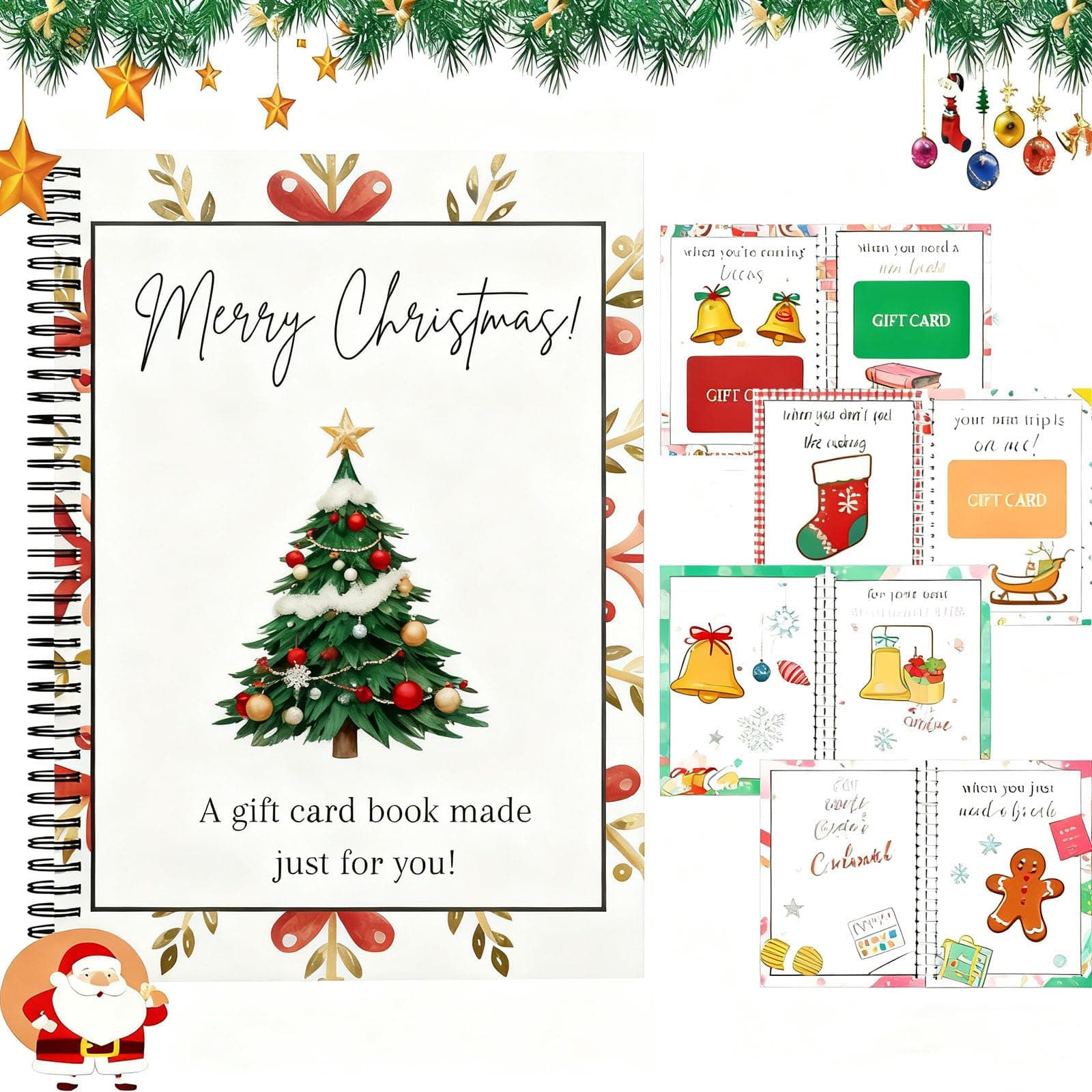 Christmas Gift Card Book for Adults