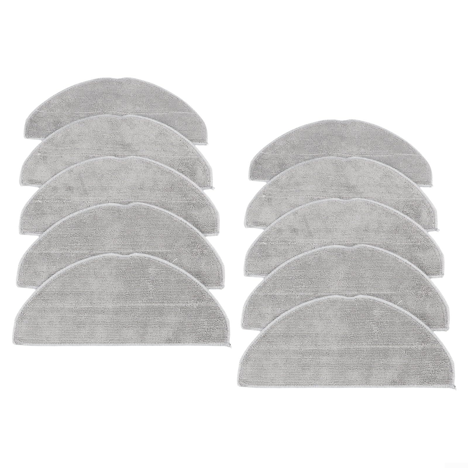 Robot Vacuum Mop Cloth Compatible With For Roborock For Q7 M5 Plus For Q7 Tf Plus For Q7 L5 Plus Q7b Q7t Plus Microfiber Cleaning Pad For Home Floor Care Grey 4 Pack(10 PACK)