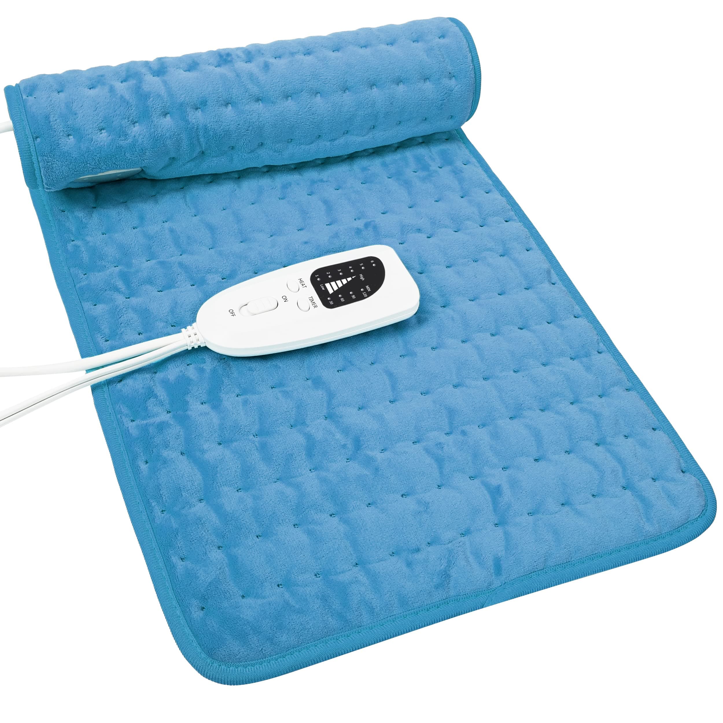 Heating Pad Electric Heat Pad, Hot Heated Pad,Moist Heat Heating Pad Moist and Dry Heat,Multiple Temp and Timer Settings (Leopard Print, 33"X17")