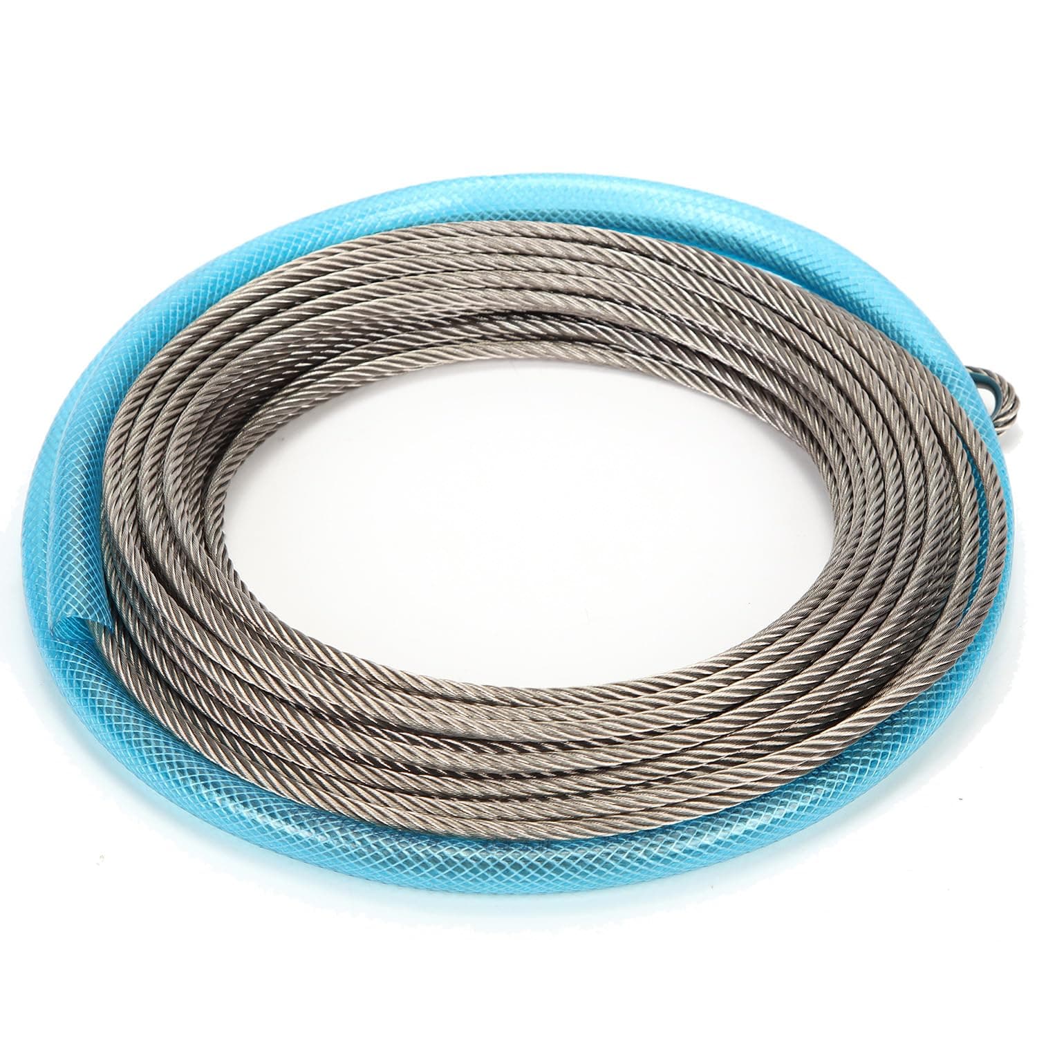 150' Zipline Cable Premium Stainless Steel, 1/4" Thickness for Strength & Flexibility, Weather-Resistant, Corrosion-Proof, Easy Installation, Ideal for Backyard Ziplines, Durable & Long-Lasting