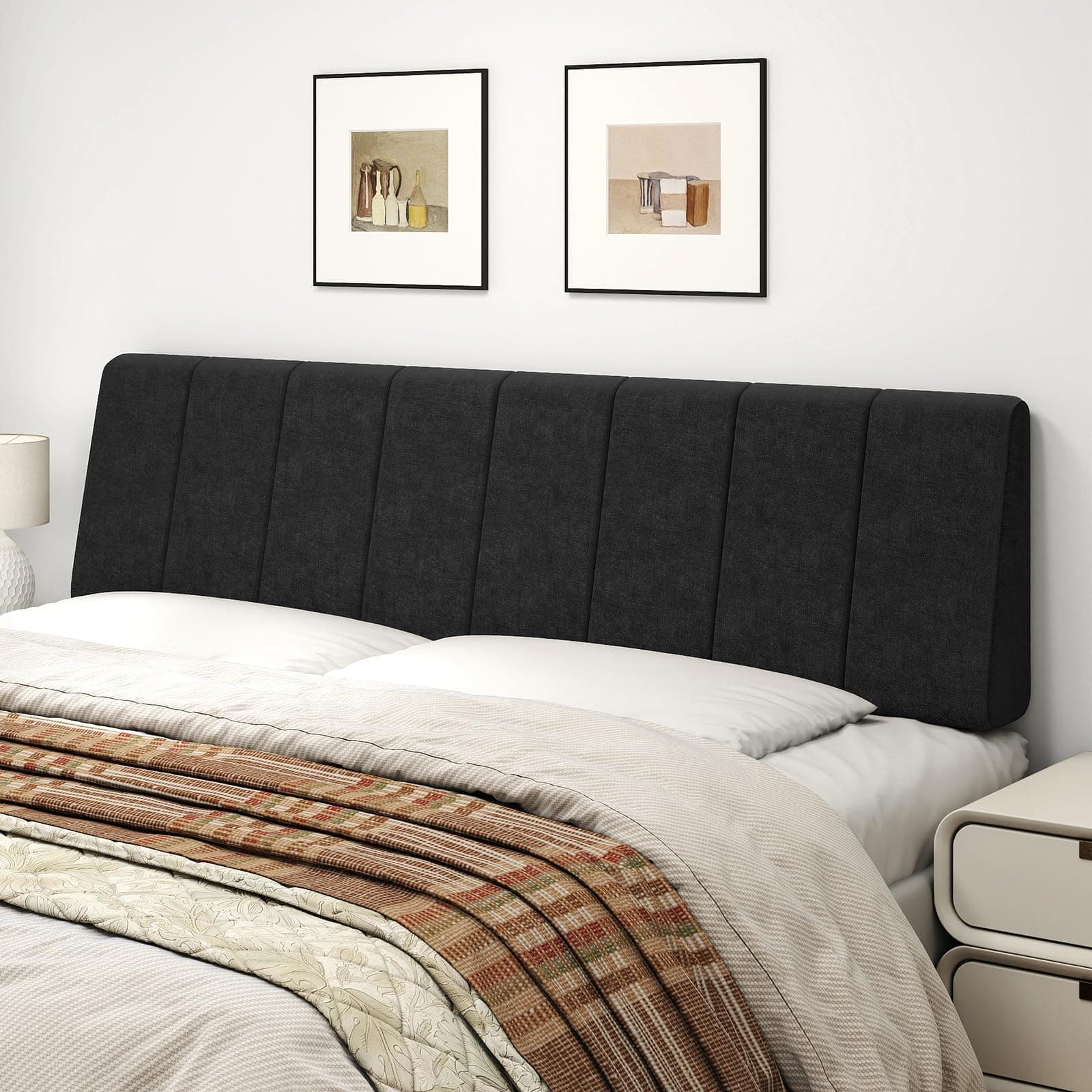 Liiwepo King Size Headboard Only-No Assembly Required, Black