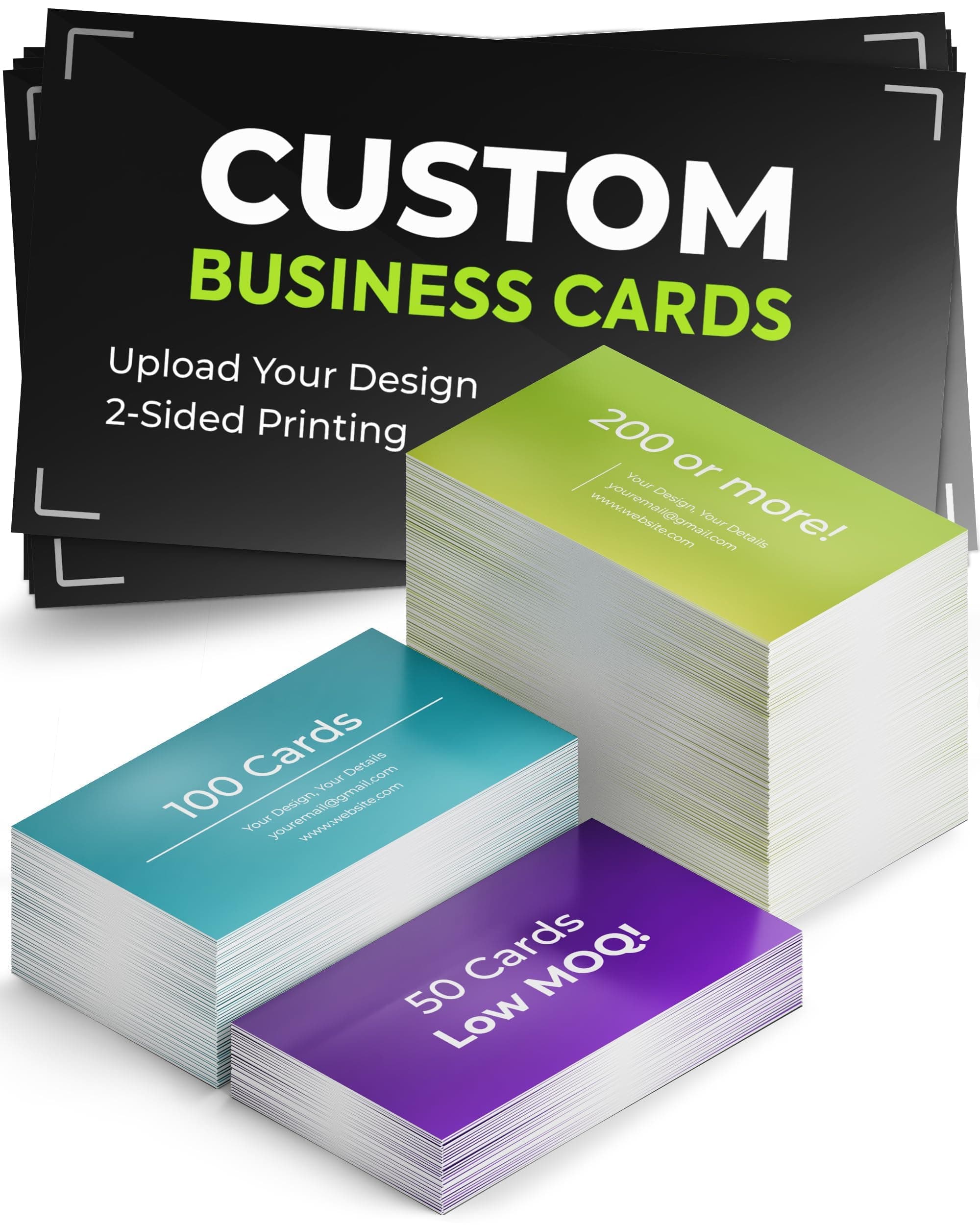 Custom Business Cards - 16pt - Made in the USA (50 to 10,000 Cards)