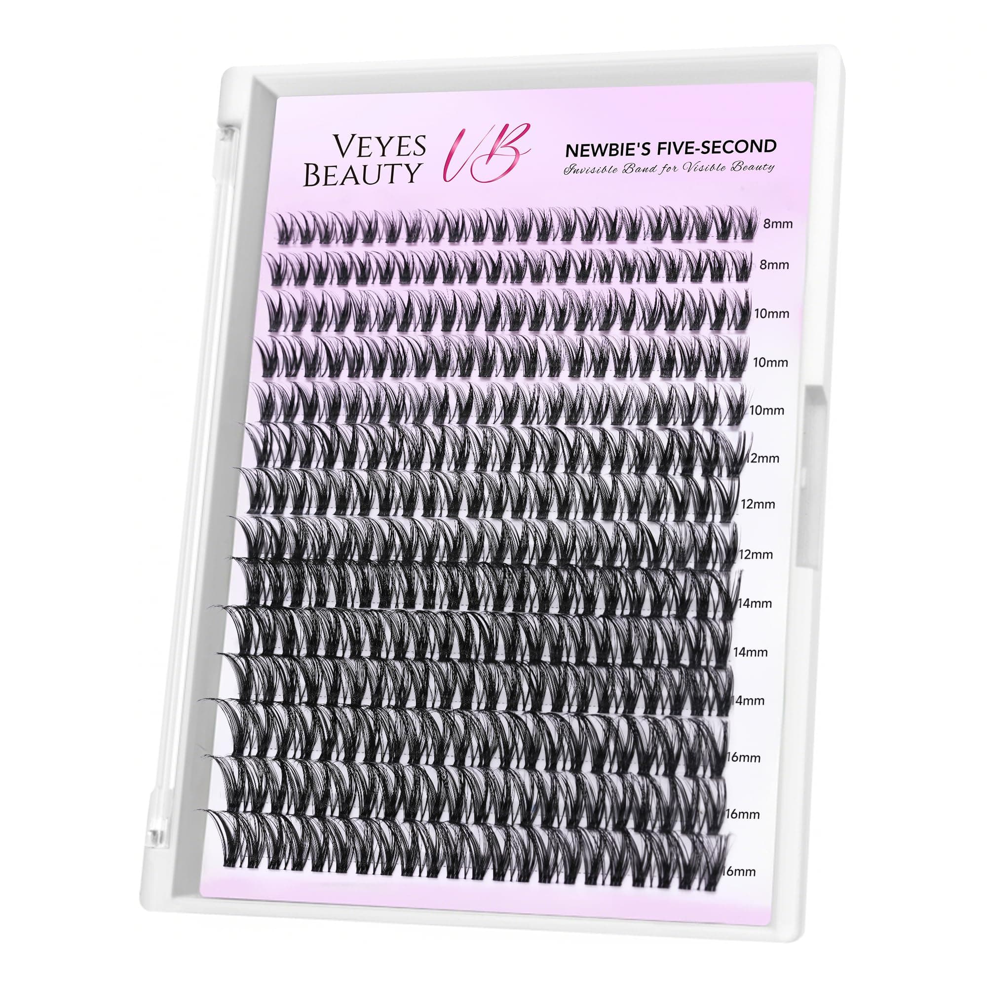 VEYESBEAUTY Lash Clusters Eyelashes Cluster Lash Extension Ribbon 8-16mm