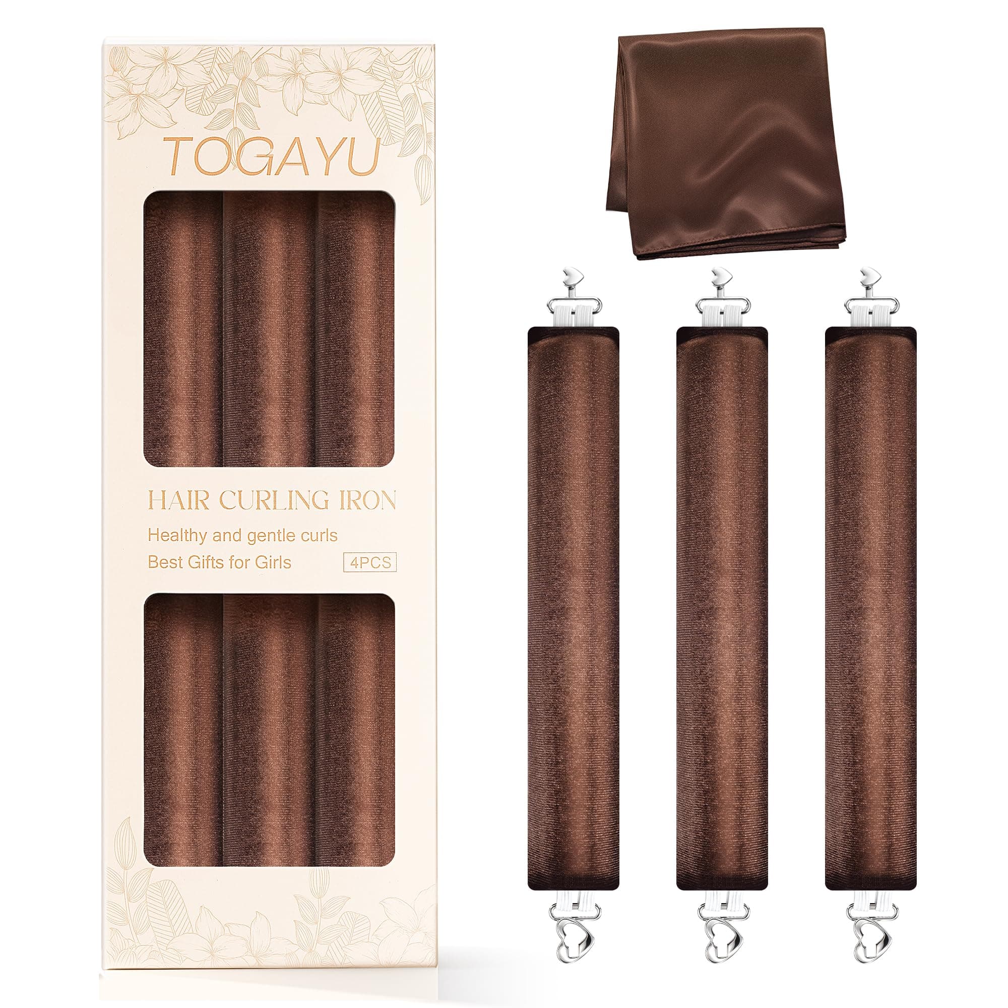 Togayu Heatless Curls Overnight Hair Care Set - Jumbo Velvet Hair Curlers