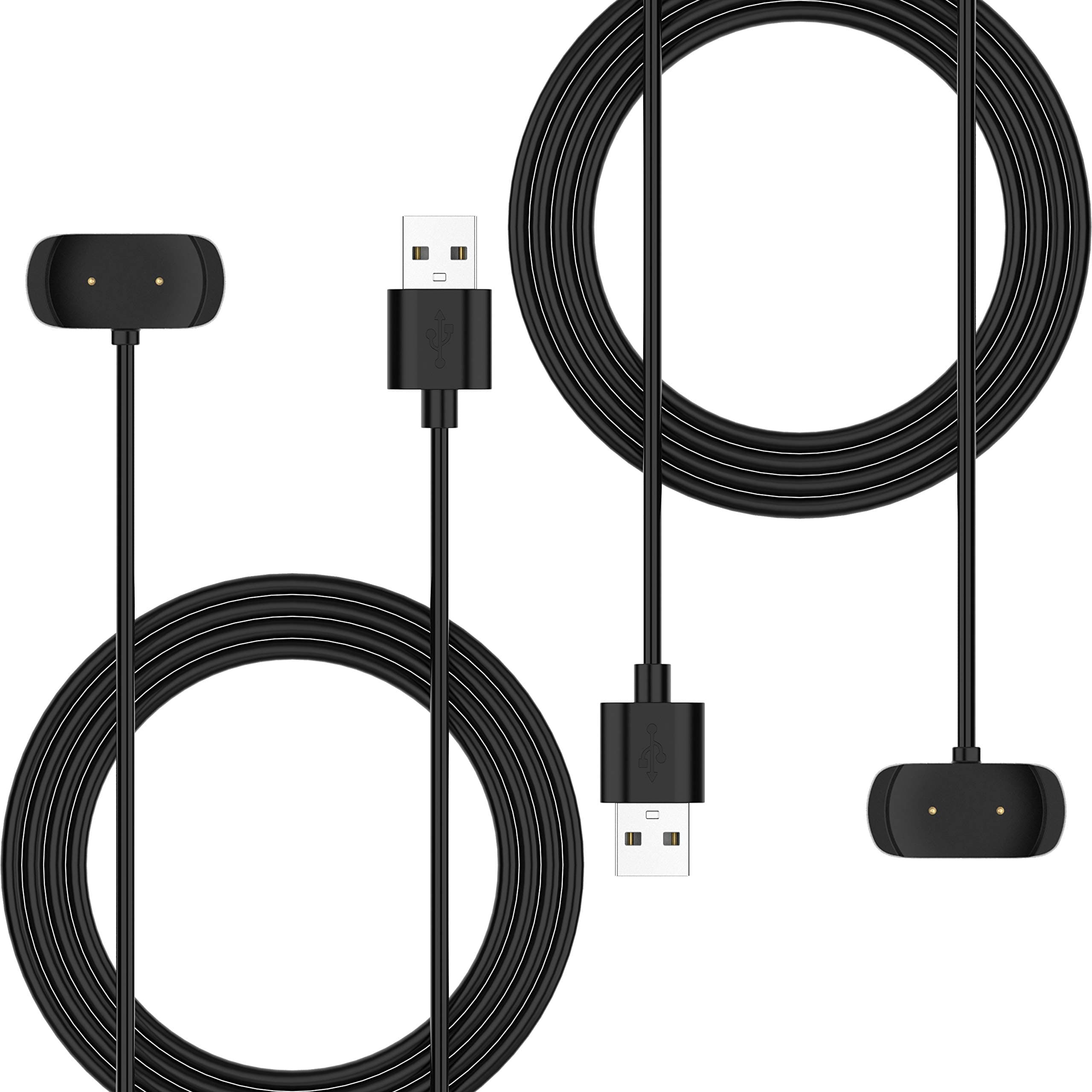FitTurn [2-Pack 3.3ft 100cm USB Charging Cable Dock Charger for Amazfit Bip 5,Bip 3,GTS 4 mini,GTR mini,GTR 2, GTS 2, GTS 2 Mini,Pop Pro, BIP U, Zepp E, Zepp Z,T-REX Pro Smartwatch Accessories