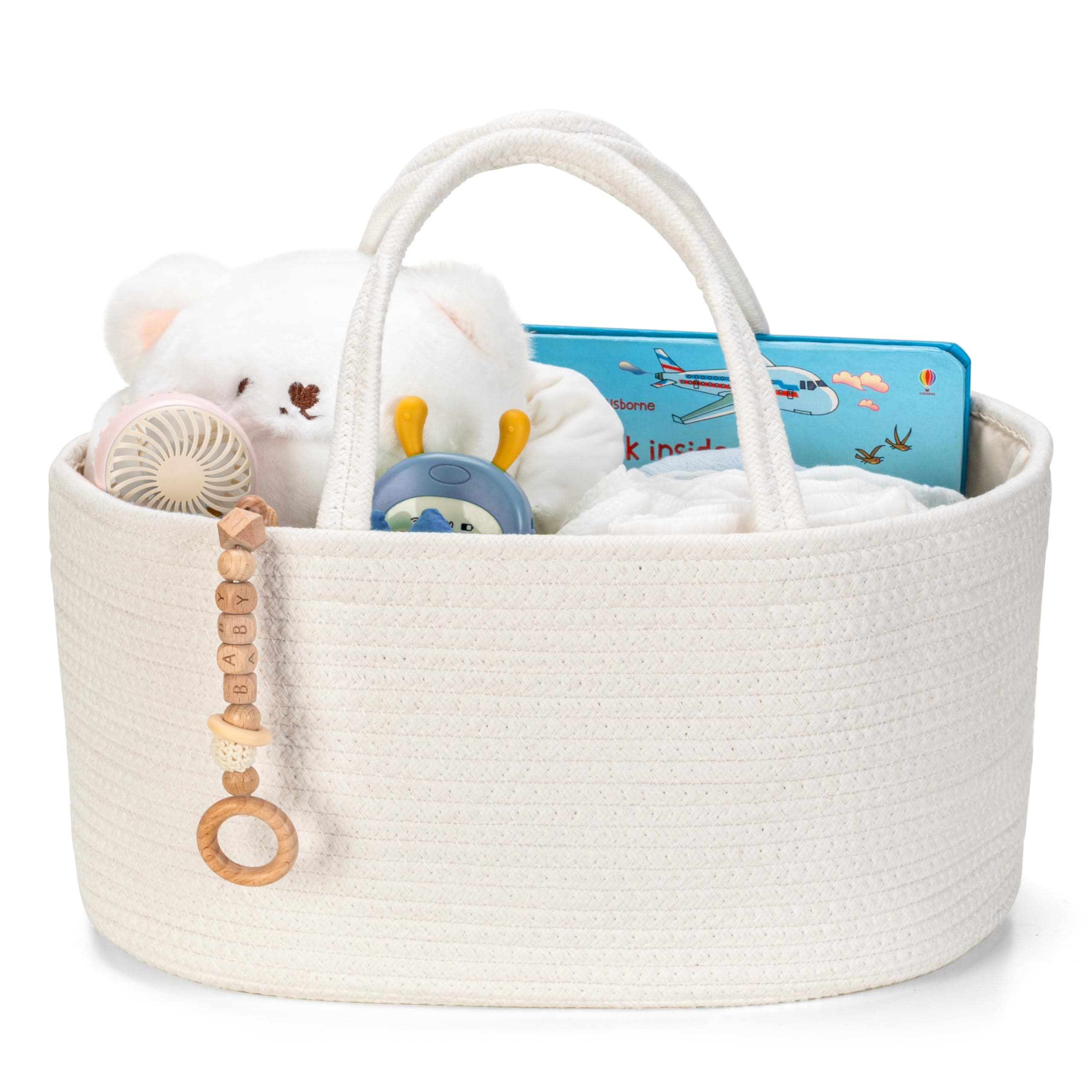 Diaper Caddy Organizer, Gift Basket for Baby Shower, Newborn Essentials