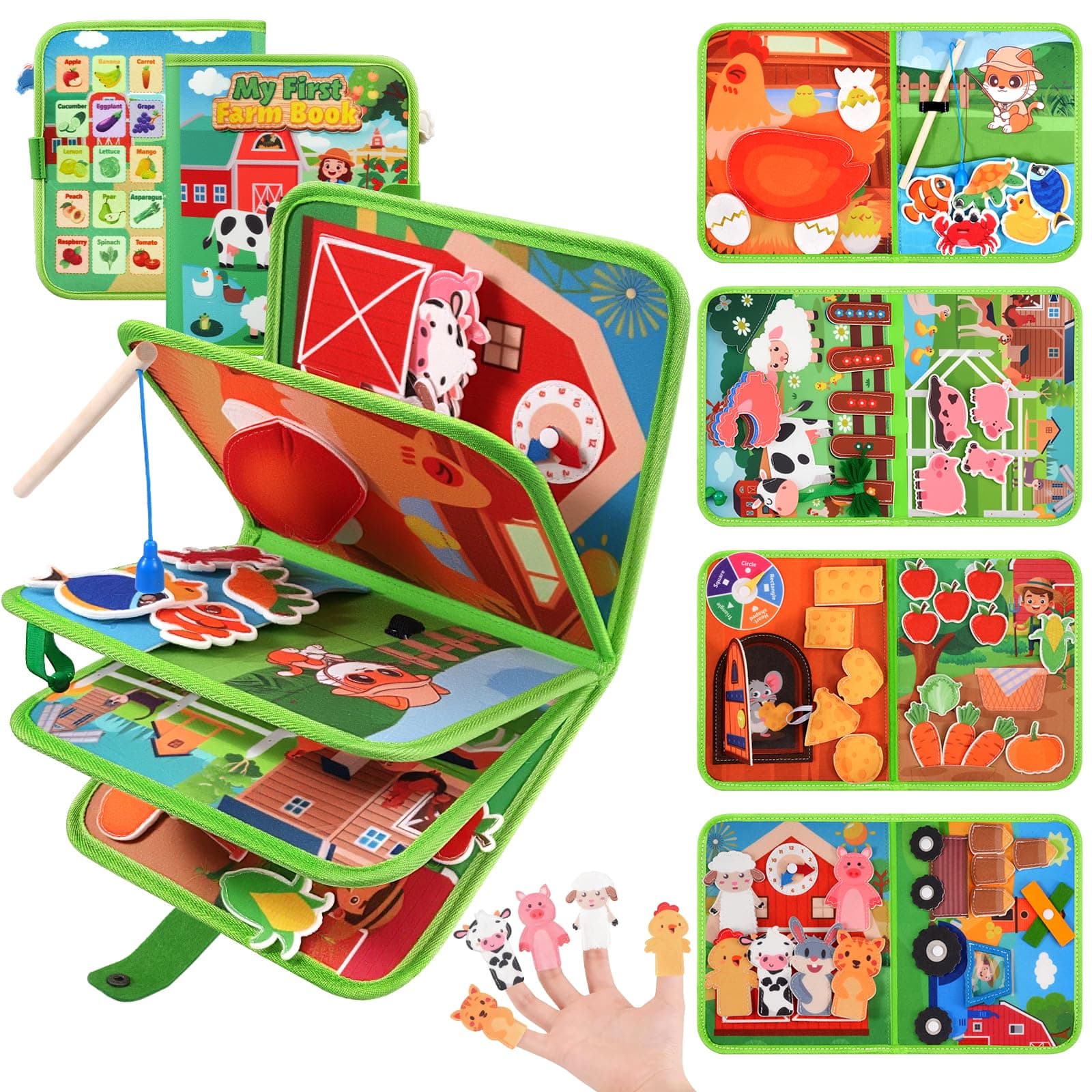 Toddler Toys Busy Board - Montessori Toys for 1-5 Year Old Boy Girl Gifts