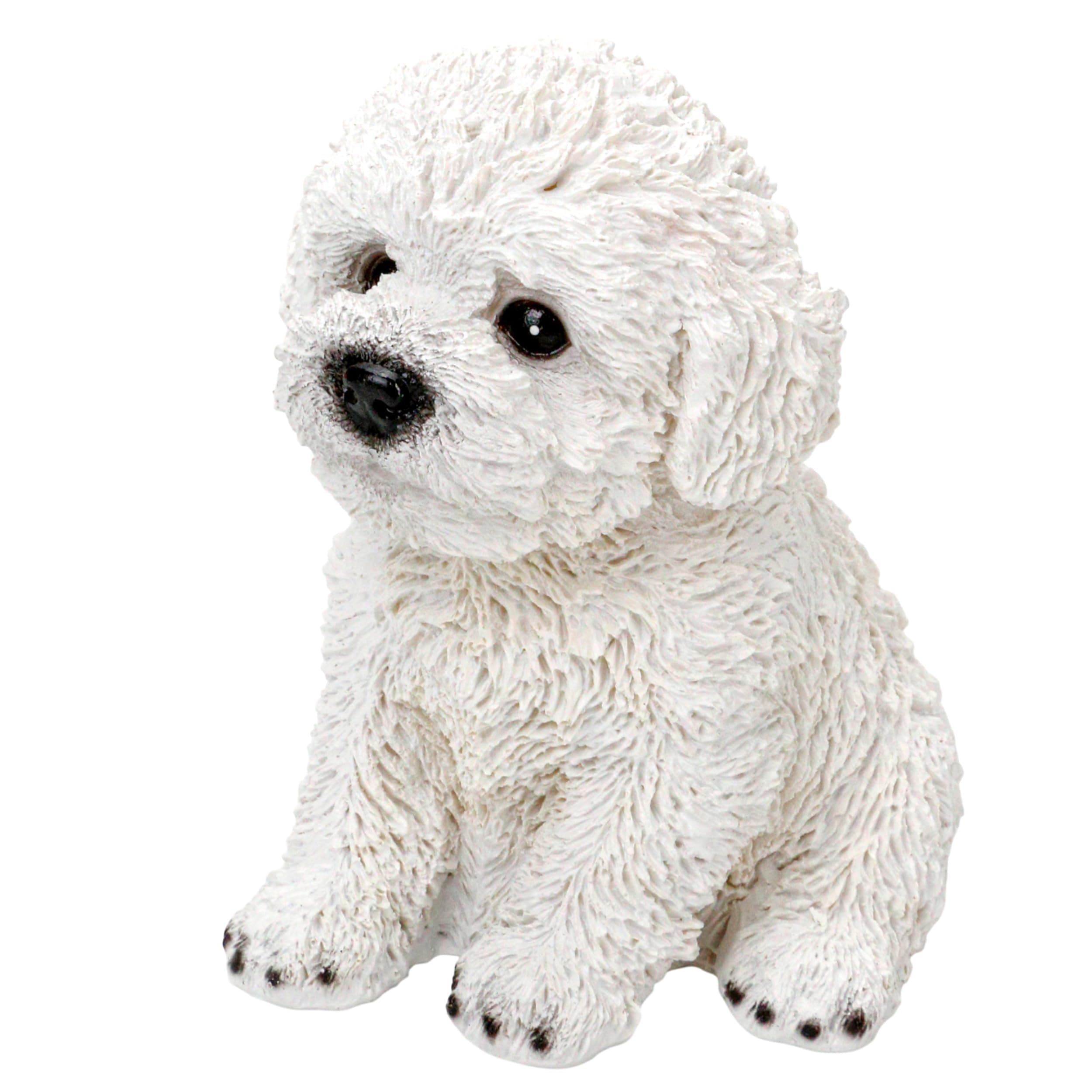 KH866 6" Sitting Bichon Frise Puppy