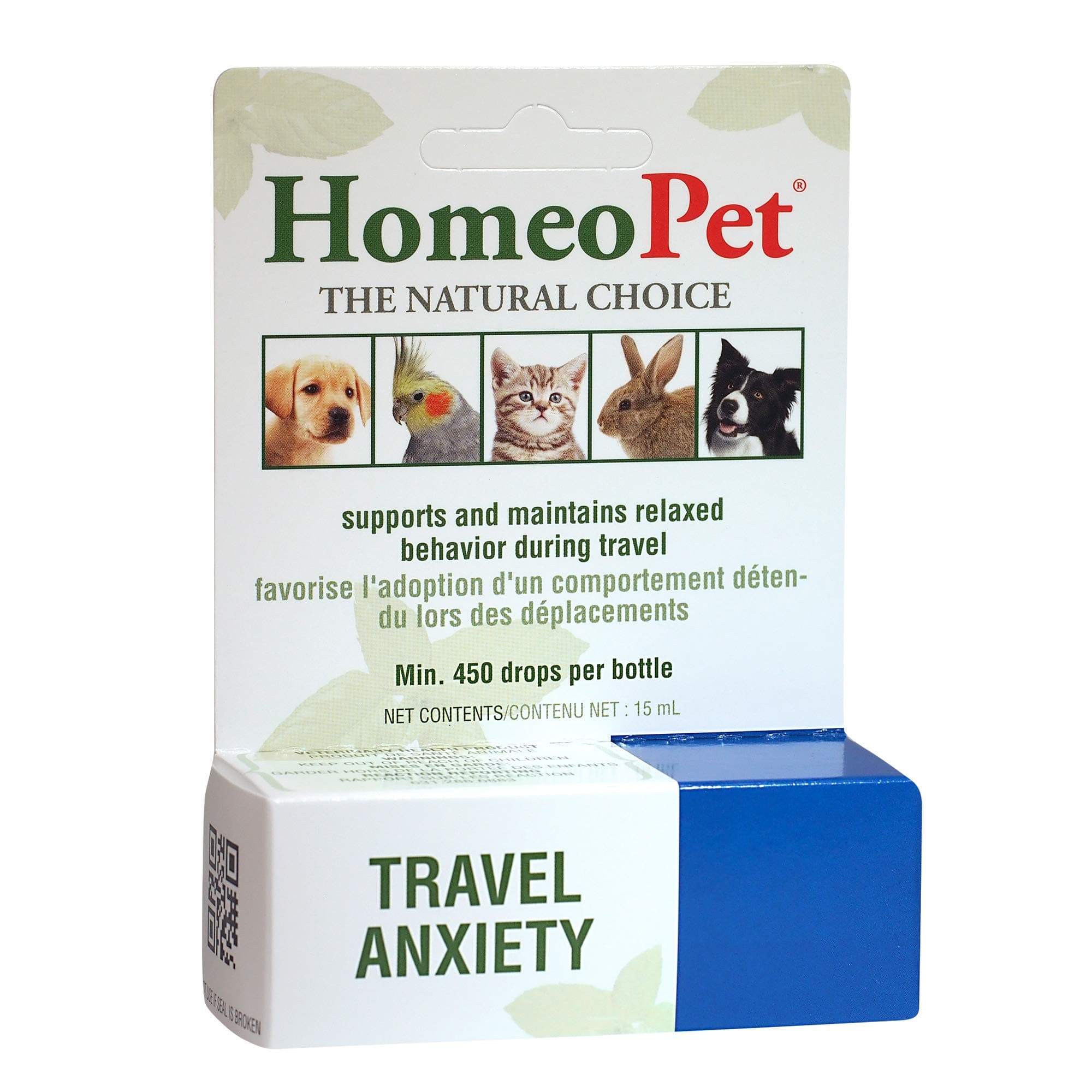 HomeoPet Multiple Species 14732 Travel Anxiety, 15ml