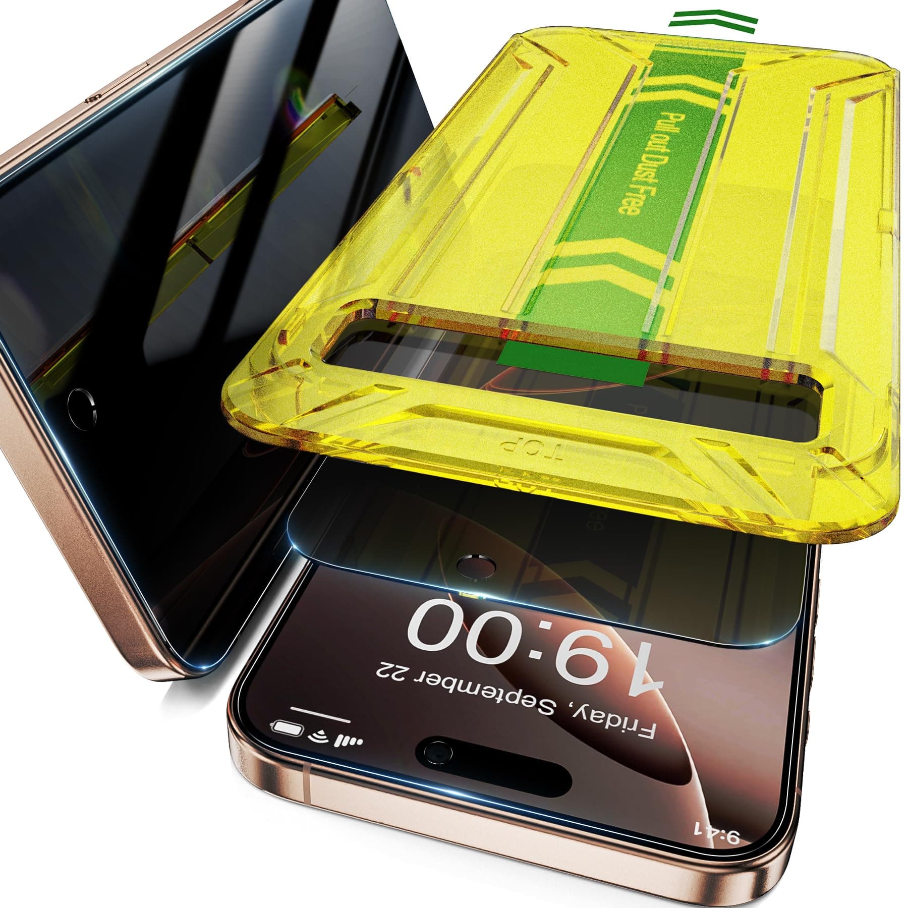 Fotbor for iPhone 15 Pro Max Privacy Screen Protector 2