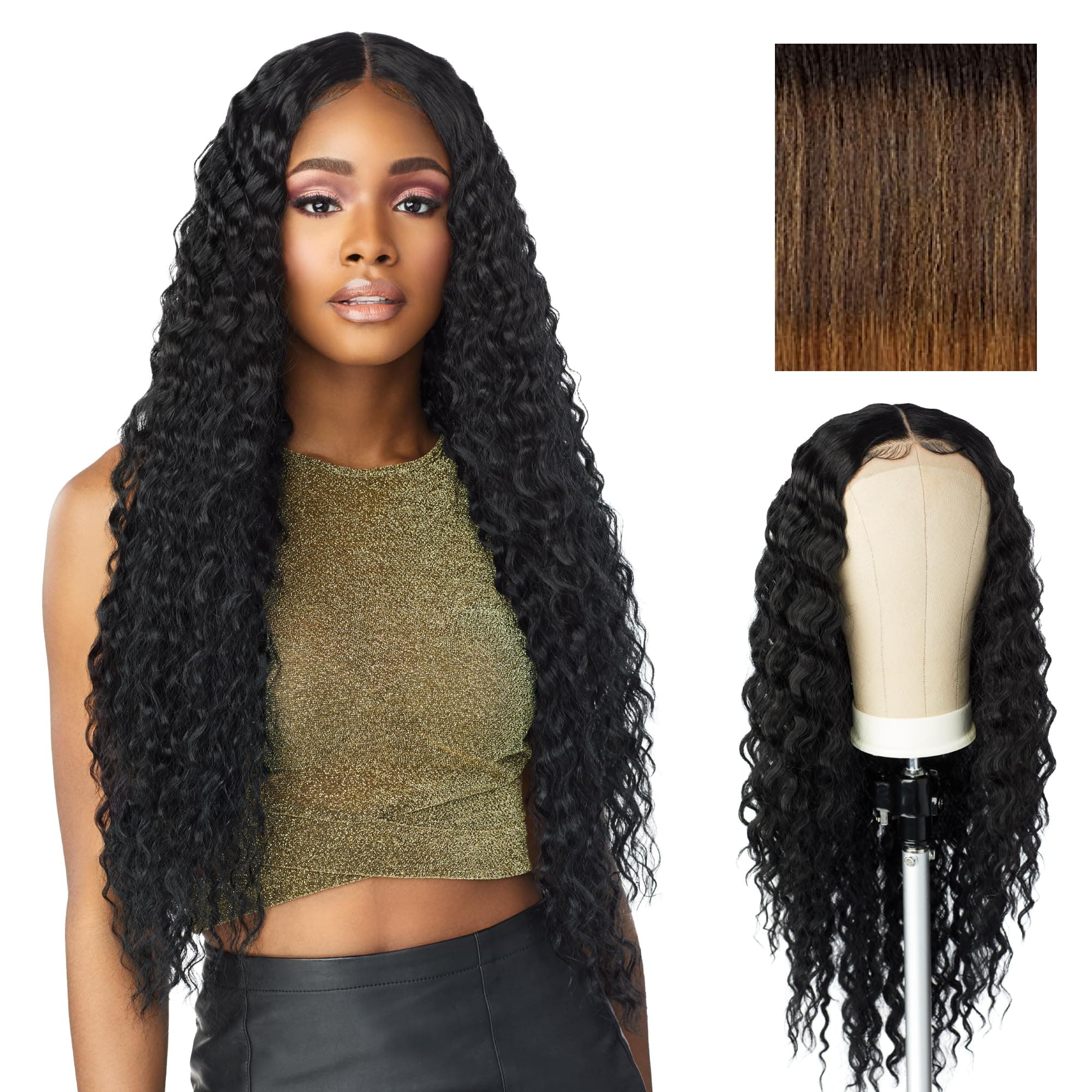 Sensationnel Synthetic HD Lace Front Wig - BUTTA UNIT 3 (T4/GOLDENBROWN)
