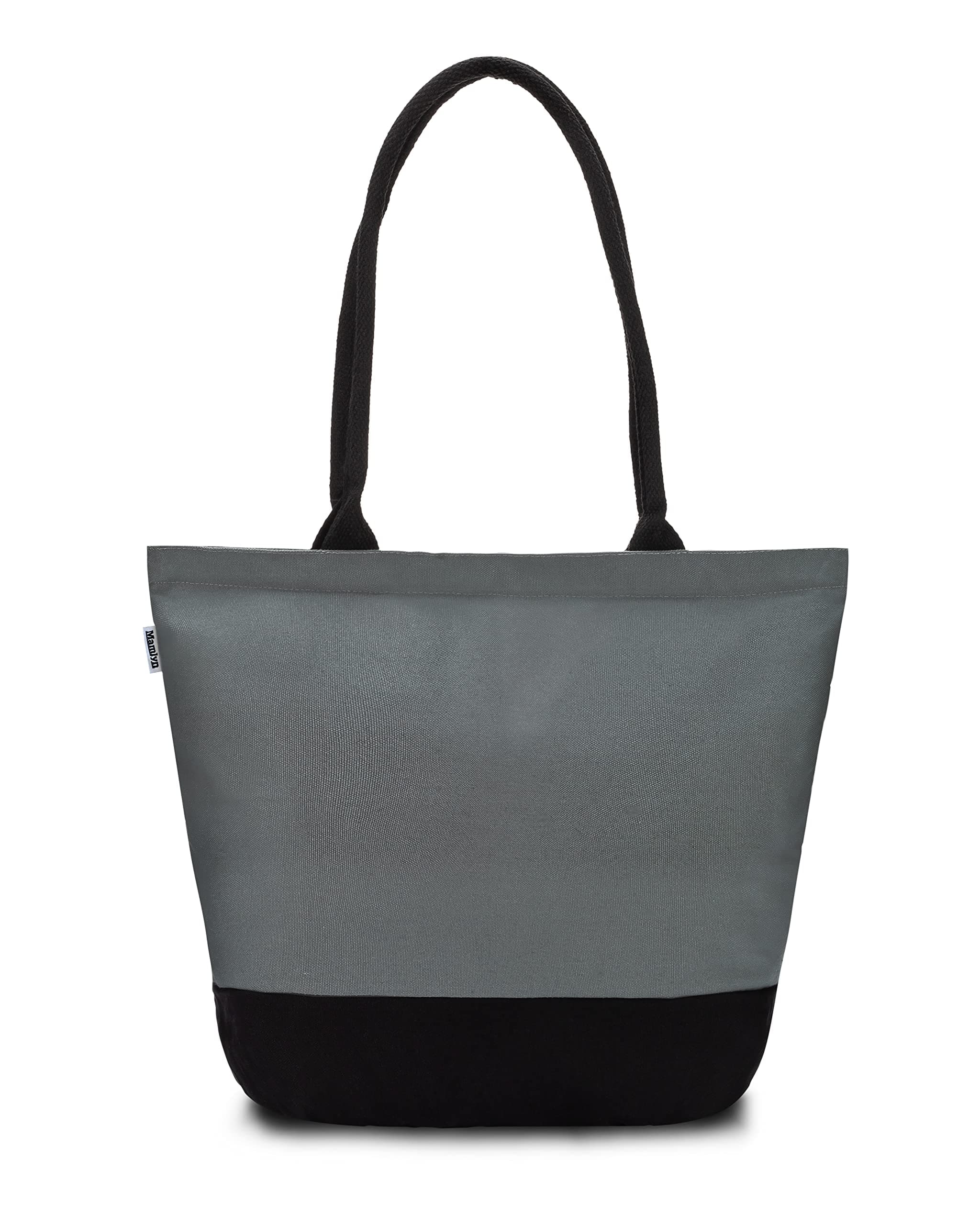 Mamlyn Canvas Tote Bag – Reusable Canvas Bags with Handles, Heavy-Duty Cotton Tote Bags, Grocery Bags, Cloth Shopping Bags
