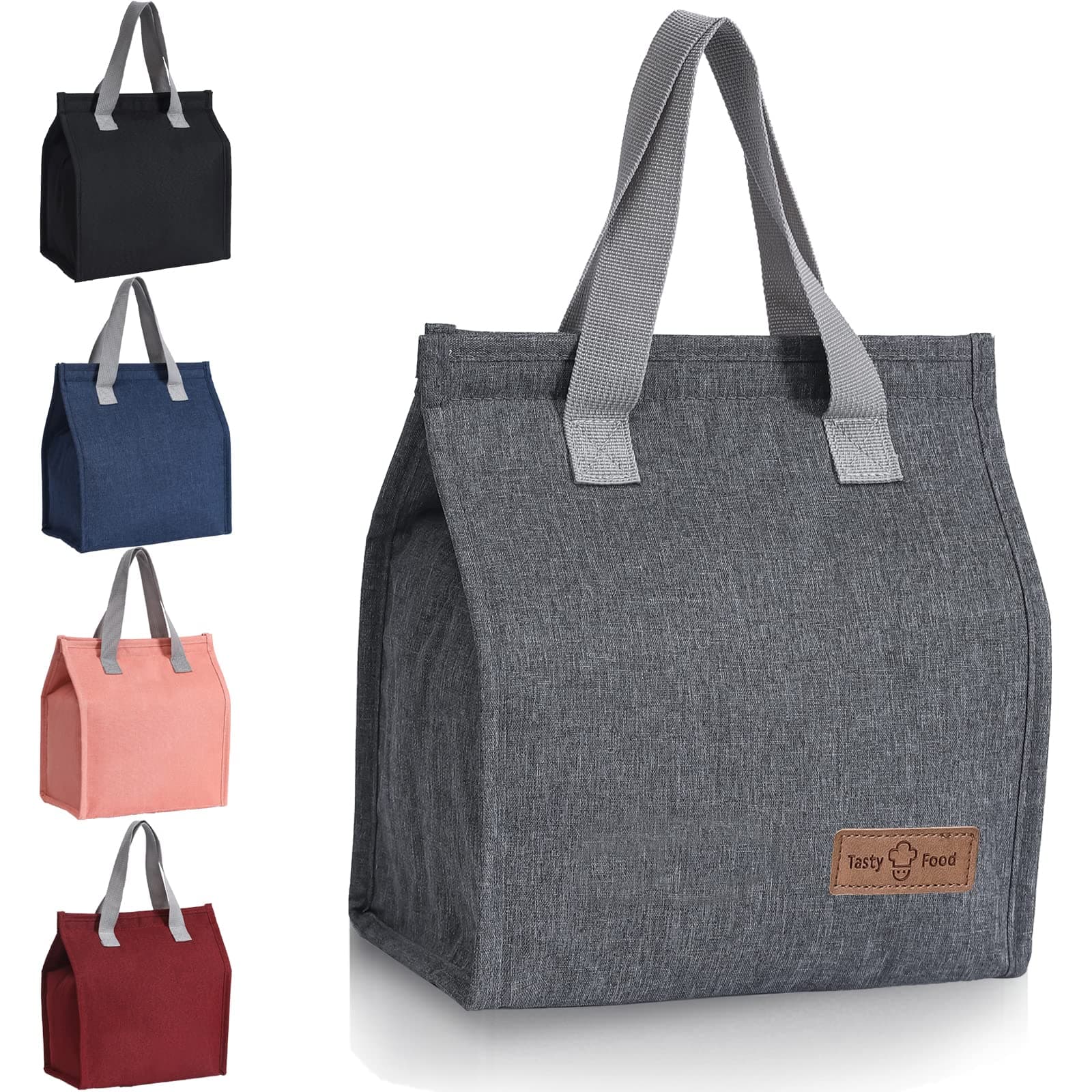 FERNYE Lunch Bag for Women/Men,Waterproof Reusable Portable Lunch Tote ,Designed for Adults,Students,Thermal Cooler Bag Ideal for Work/School/Travel/Picnic