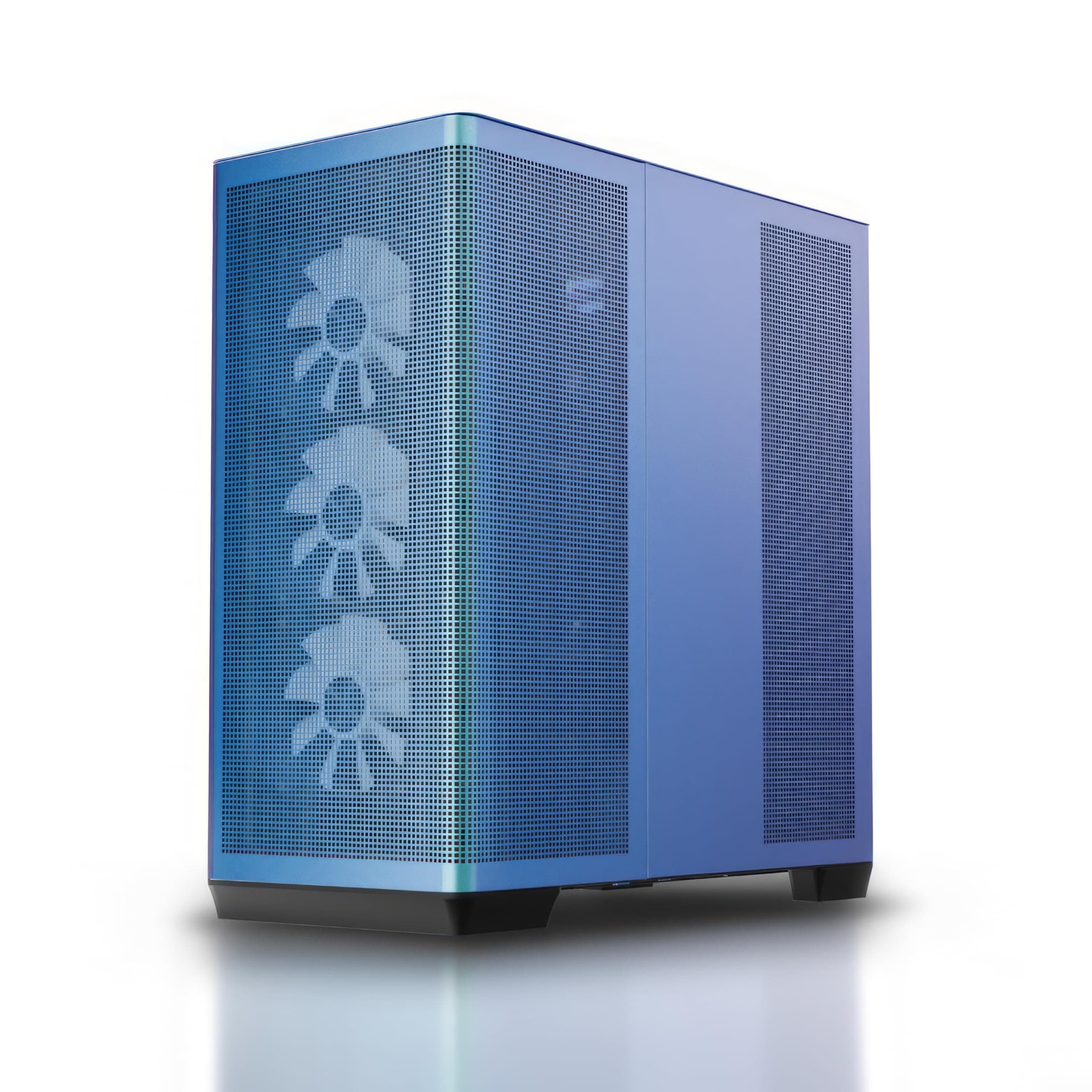 APNX C1-R Mid-Tower ATX High Airflow PC Case, 4x120mm PWM ARGB Fan, 11 Fan Slots, 360mm Radiator Support, 5-Port PWM ARGB Hub, Back-Connect Motherboard Support, Tempered Glass Panel, ChromaFlair