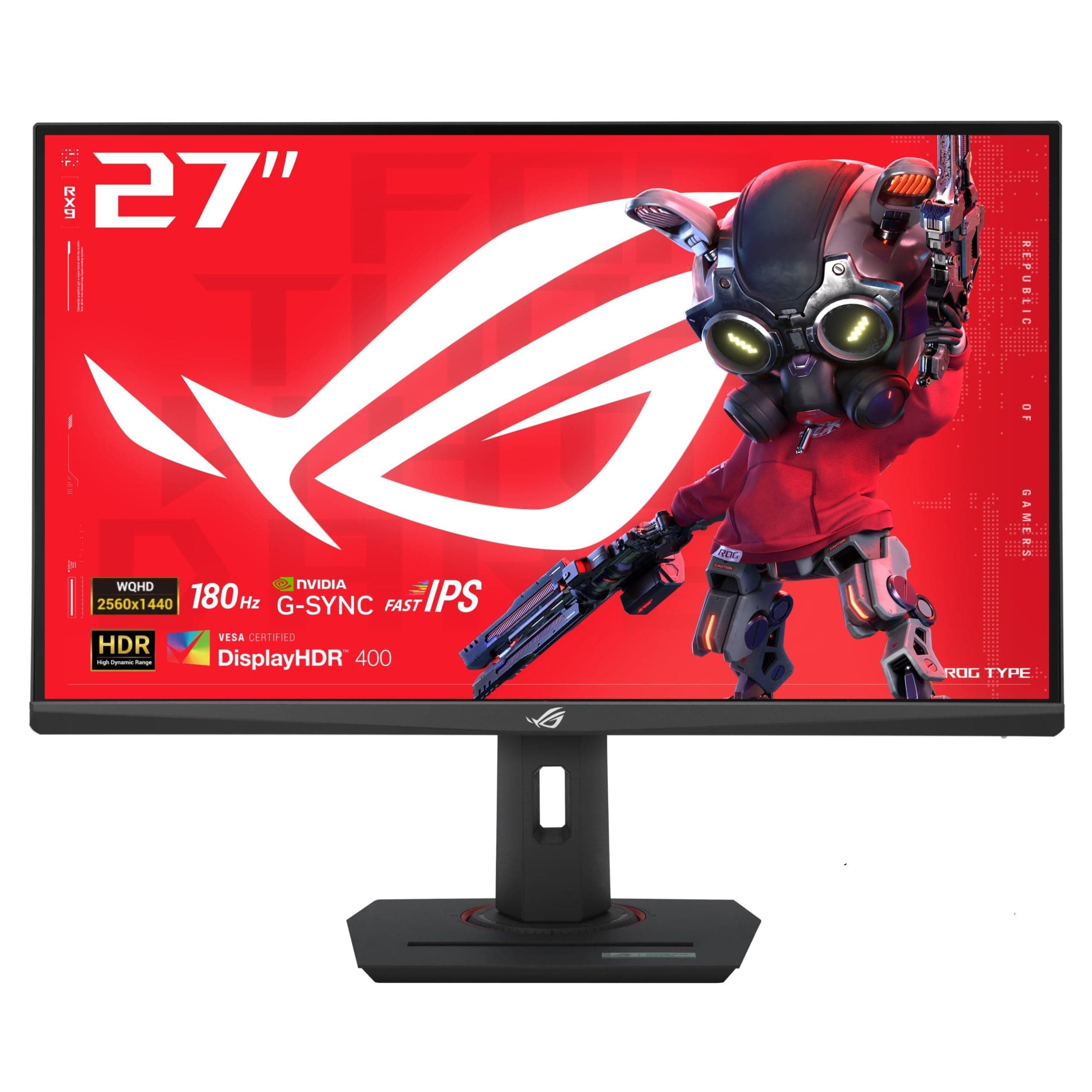 ASUS ROG XG27ACS 27 Inch 1440p 180Hz USB-C G-SYNC HDR Gaming Monitor