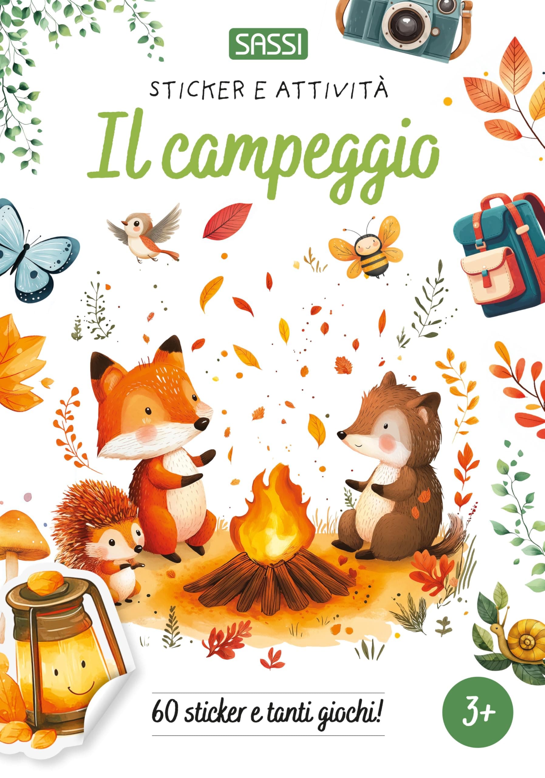 Il campeggio. Sticker e attività. Ediz. a colori (Sassi junior)