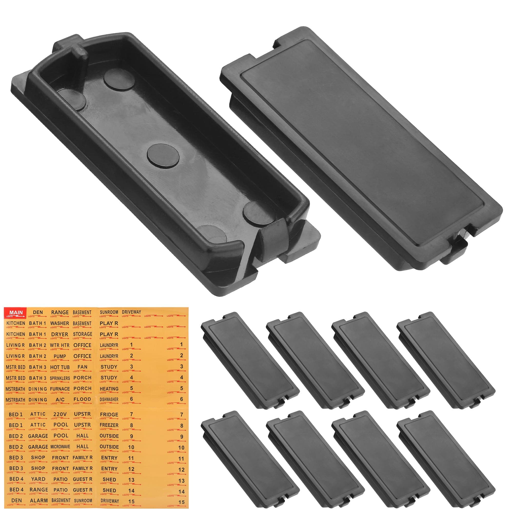 Breaker Filler Plate for Eaton BRFPP Circuit Breaker Knockout Filler Plate Comes with Circuit Breaker Label Paper 10 Pack (1Inch)