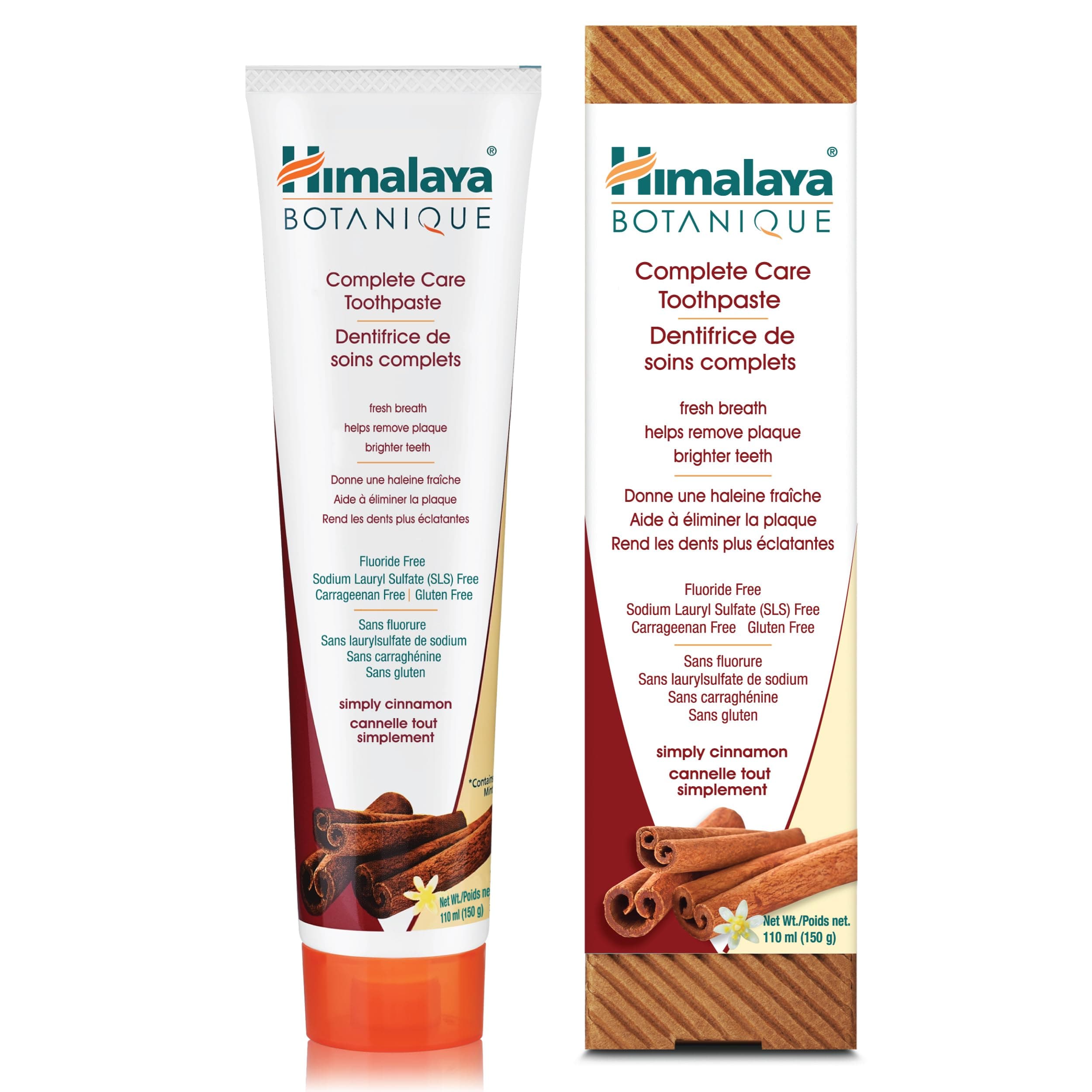 Himalaya Botanique Complete Care Toothpaste, Cinnamon, 150 g (5.29 oz)