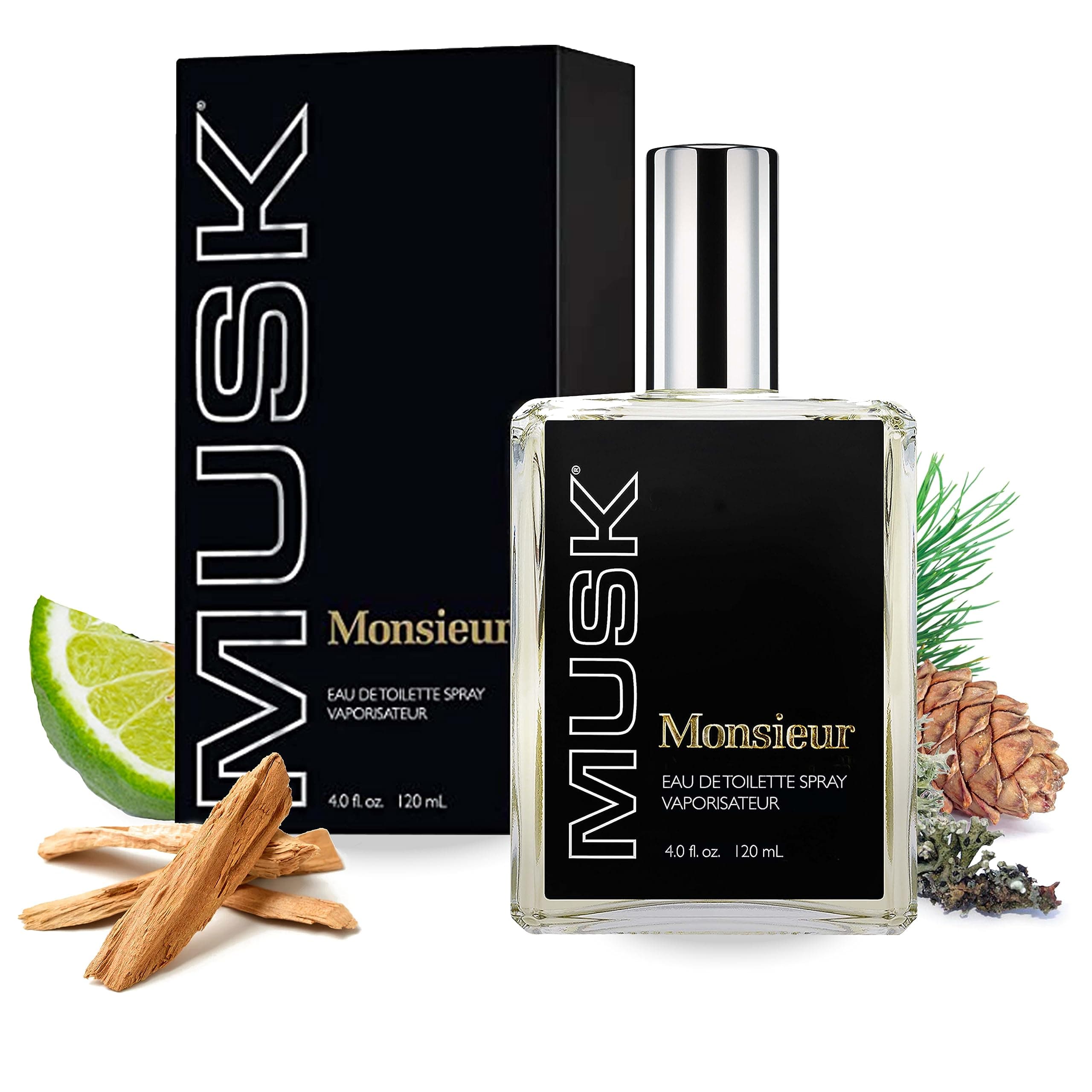 Monsieur Musk for Men by Dana Eau De Toilette Spray 4.0 oz