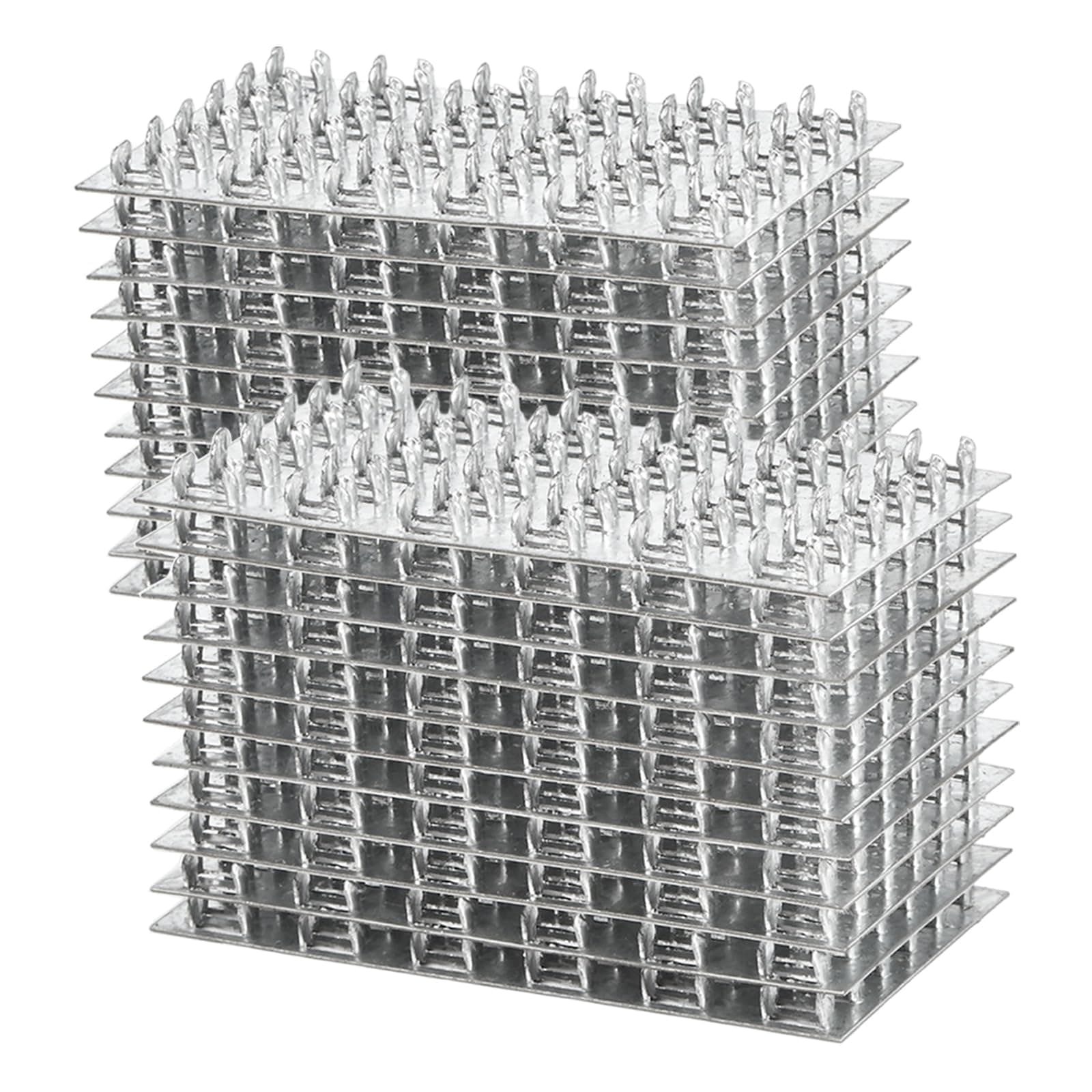 MOZCORN 20 Pcs Truss Plates 3x6, Pronged Truss Mending Plate with Staggered Nail Teeth, Anti-Rust Mounting Brackets for Wood Connection, 1MM Thickness Galvanized Steel