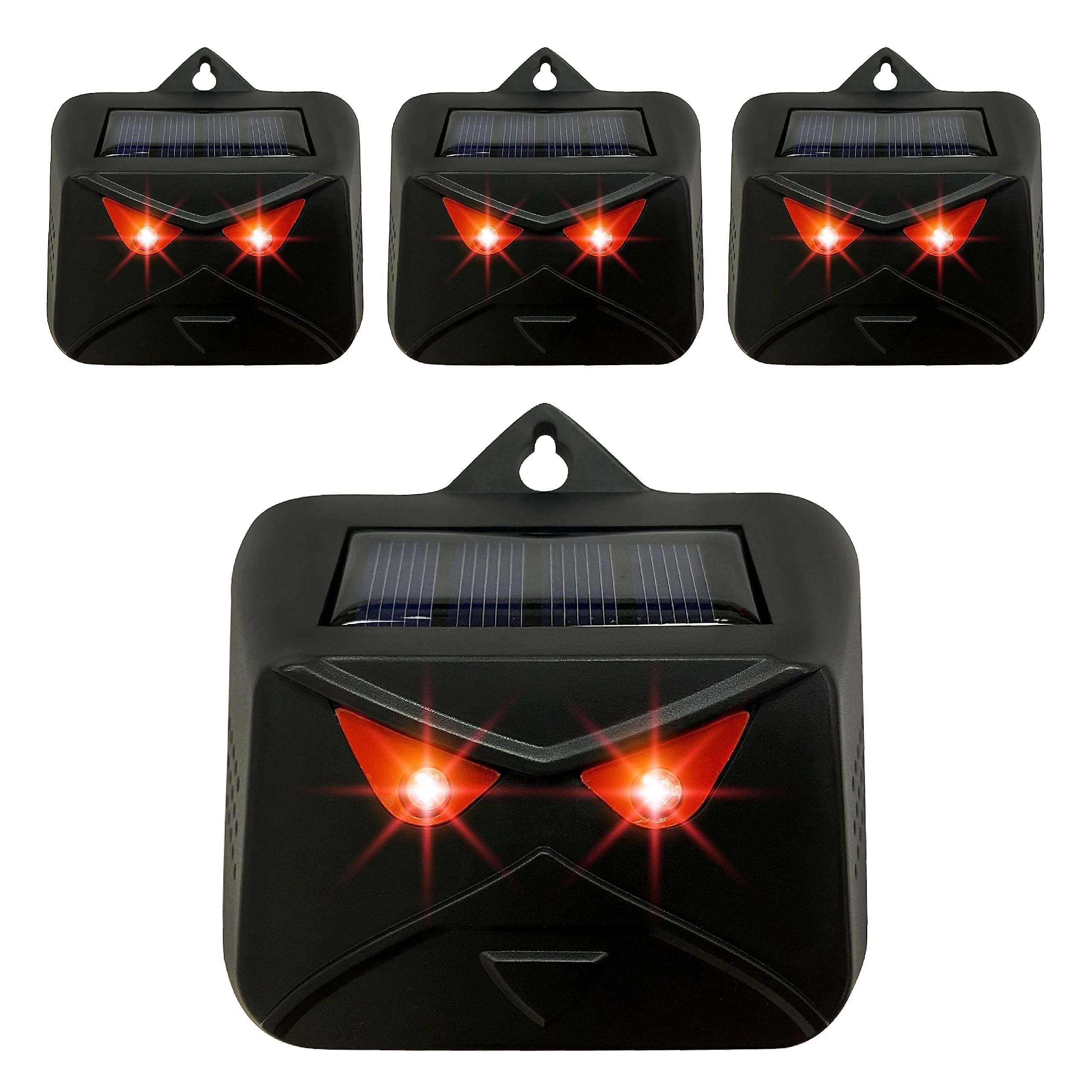 4 Pcs Deer Deterrent Devices - Solar Animal Repeller Outdoor - Ultrasonic Pest Deterrents - Coyote deterrent Light - Animals Repellent - Deers repellent - Animal Deterrent Solar Powered