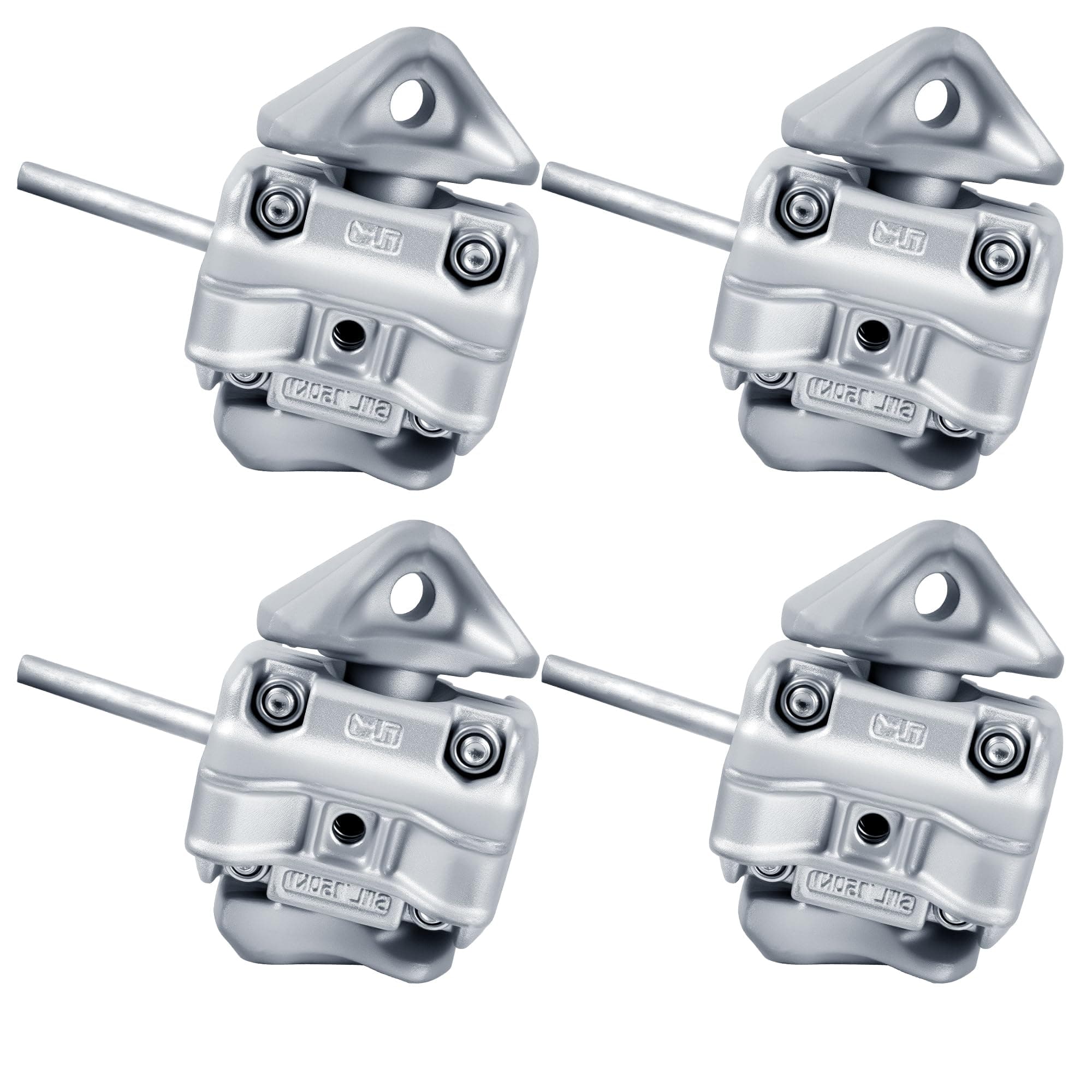 4 Pcs Sea Rail Shipping Container Heavy Duty Manual Twist Lock, Connection Fastening Intermediate for Standard Harbor Freight & Rail Transport Security, No Lever Required, Casting Steel Anti-Theft