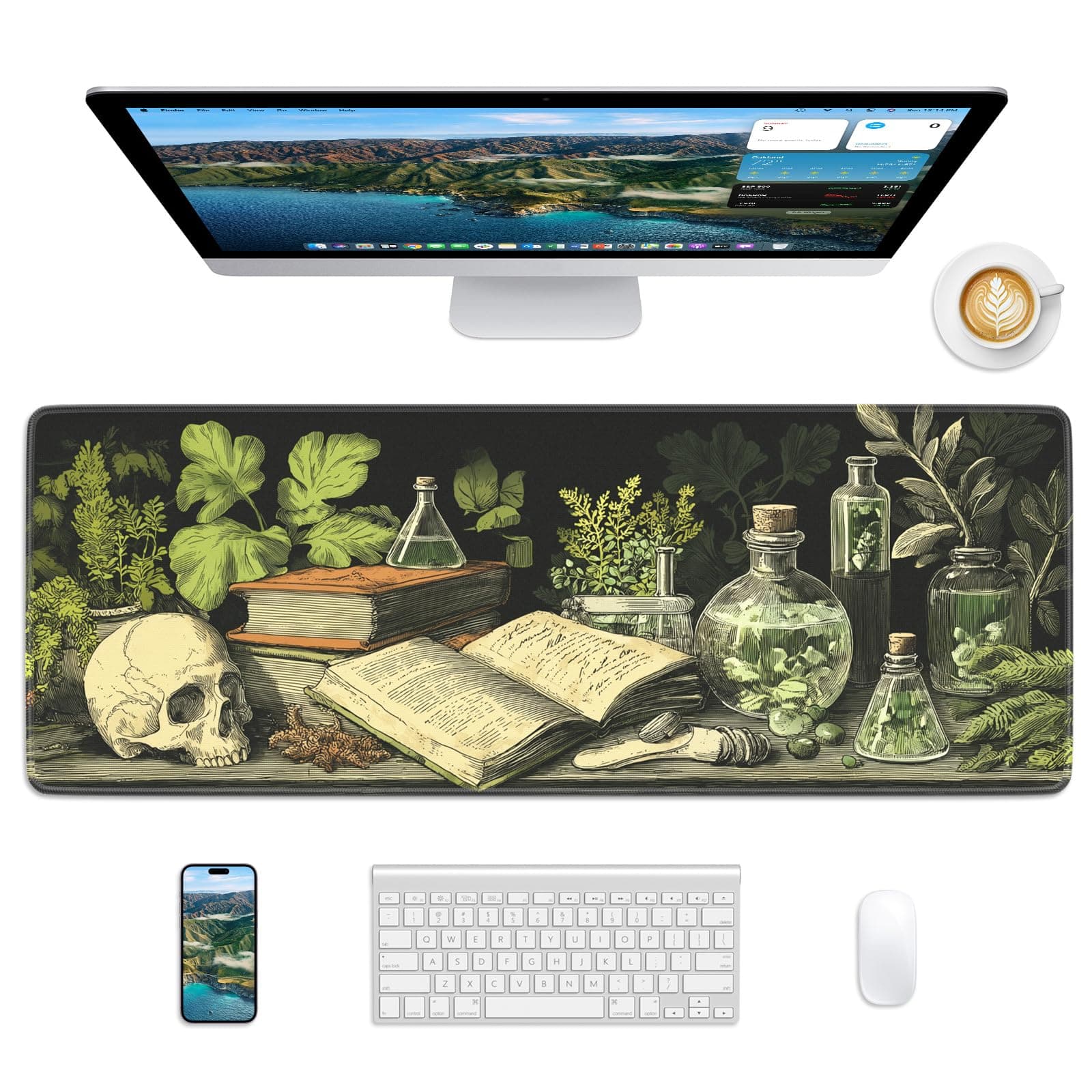 Velluxion Mouse Pad 31.5x11.8in Large Desk Mat Non-Slip for Office