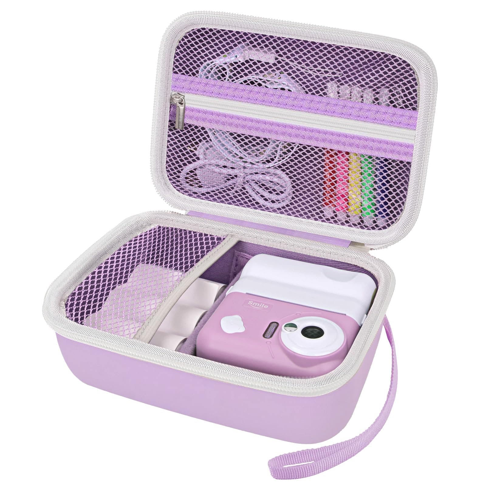 ARVOK Kids Instant Print Camera Case Compatible with ESOXOFFORE for Dylanto for Anchioo for DUDUDRAGON for GKTZ for Amzelas for Mafiti Toddler Digital Prints Paper Storage Bag (Box Only) Purple