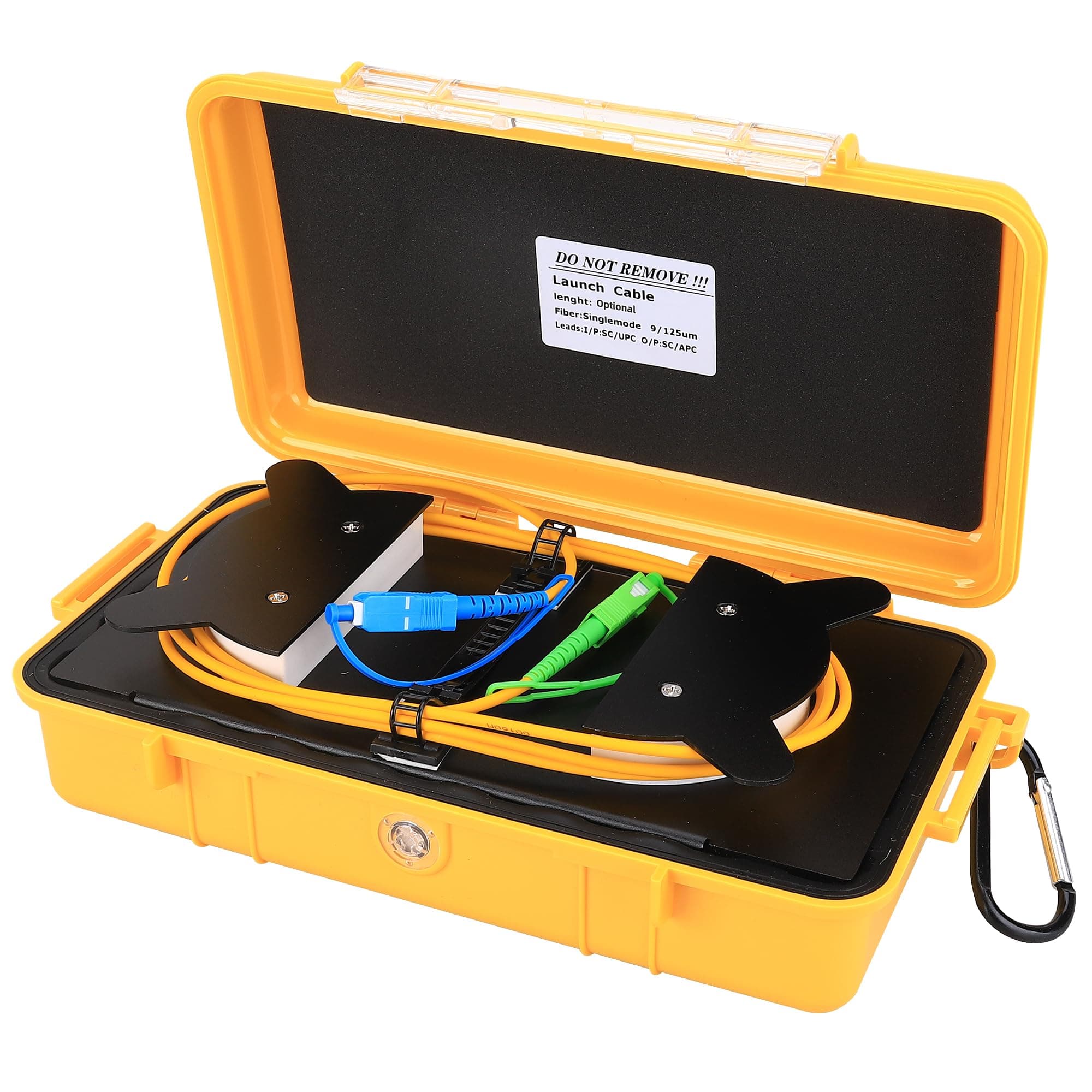 FC-6S Fiber Optic Cable Test Tool OTDR Launch Cable Box 1000M SCUPC-SCAPC SM Single Mode OTDR Dead Zone Eliminator 1310/1550nm