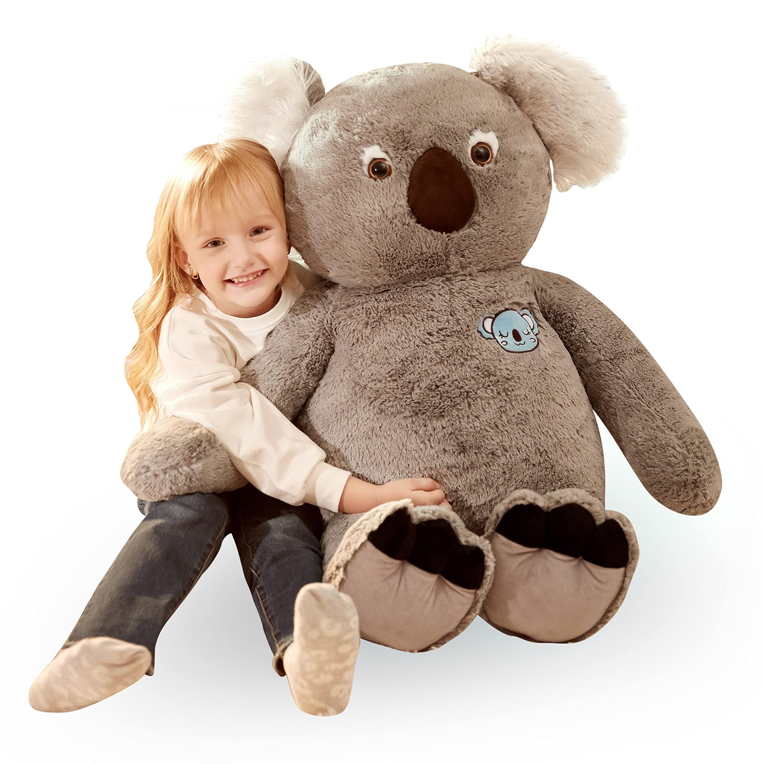IKASA 30" Giant Koala Stuffed Animal, Super Soft, Zipper-Free Plush