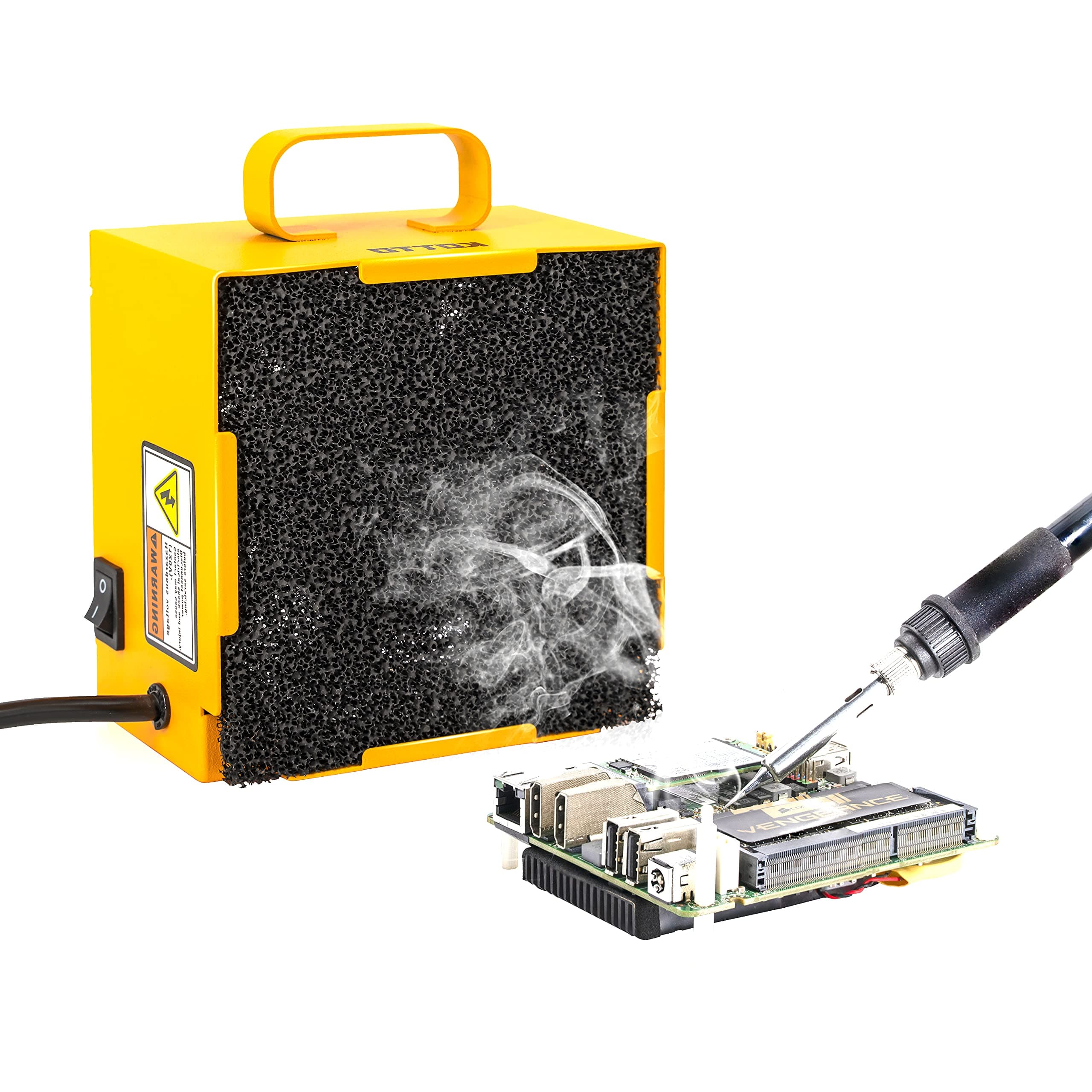 Solder Smoke Absorber Remover Fume Extractor Smoke Prevention Absorber DIY Working Fan for Soldering Station