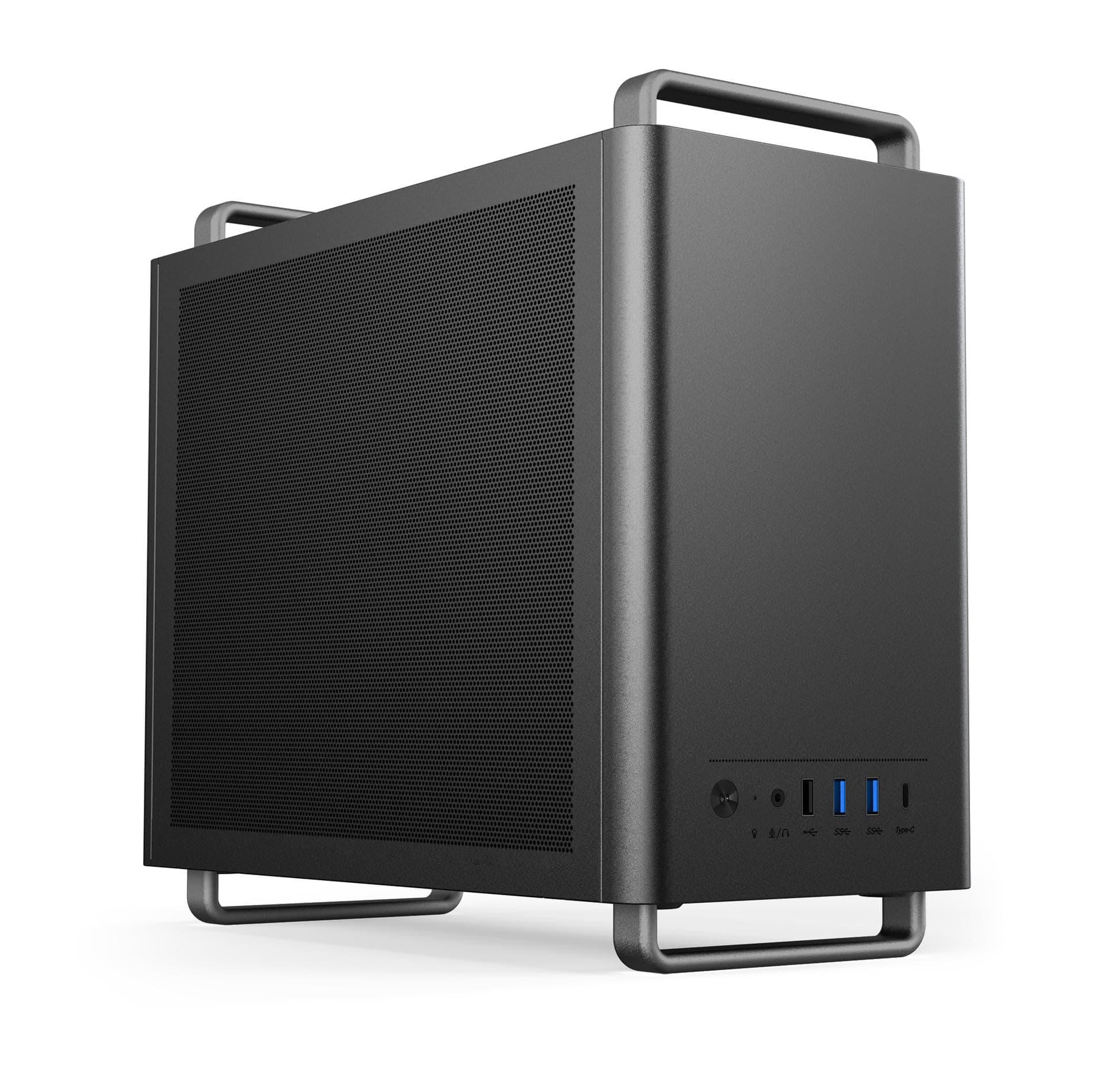 U320 M-ATX/ITX Case, Micro ATX CASE, Portable Desktop Case with Handles, Support 310MM GPU,135mm CPU Cooler and ATX/SFX Power Supply (Black)