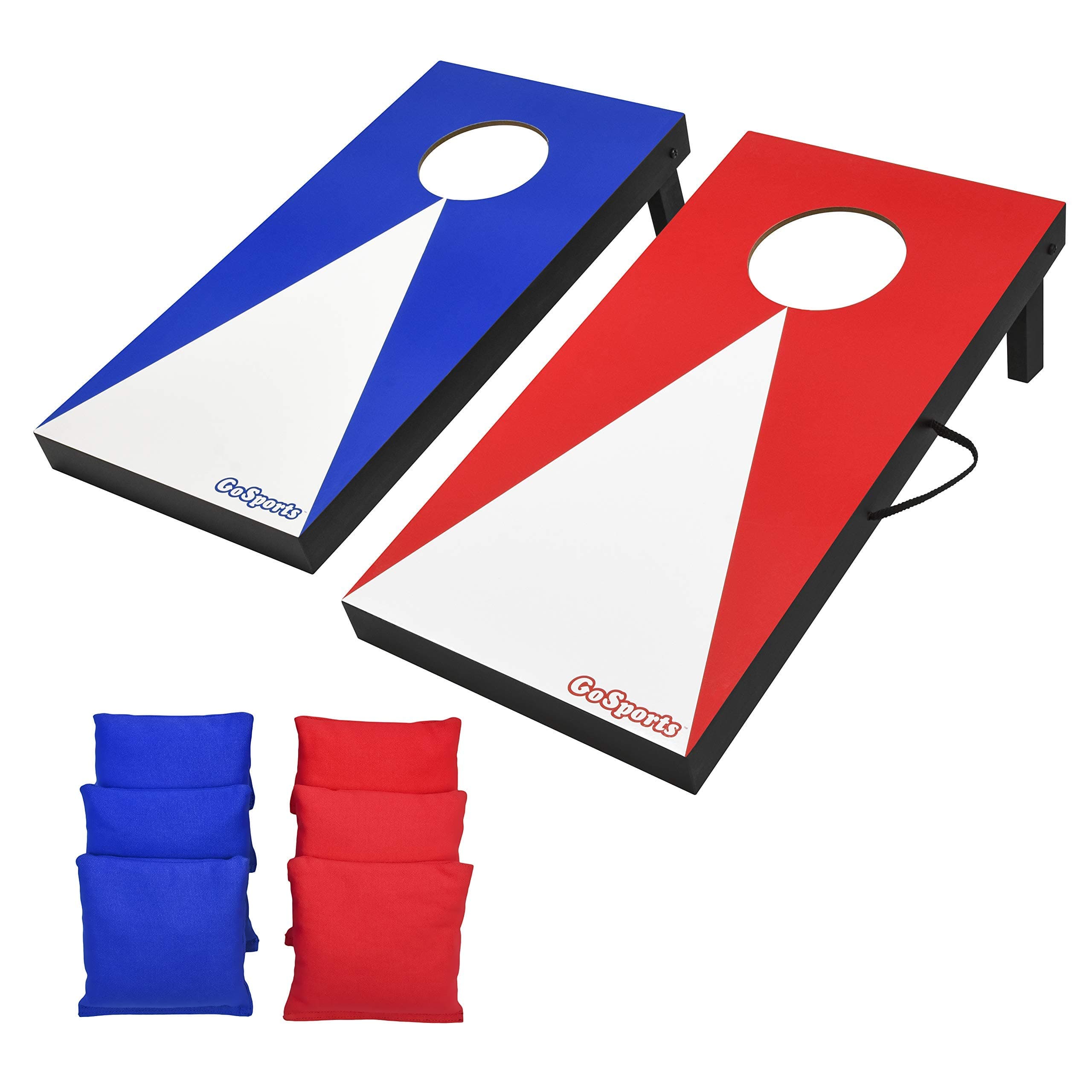 GoSports 2 ft x1 ft Portable Size Cornhole Game Set with 6 Bean Bags - Great for Indoor & Outdoor Play - Classic Design