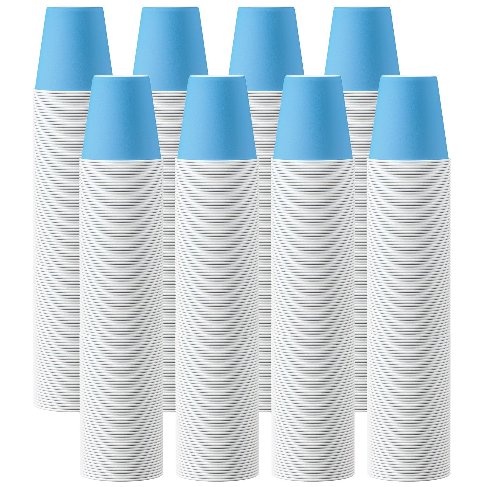 Turbo Bee 600 Pack 5oz Disposable Paper Cups Bulk - Cold Beverage Water Cups for Parties, Offices, Events, Snacks and Mouthwash Use