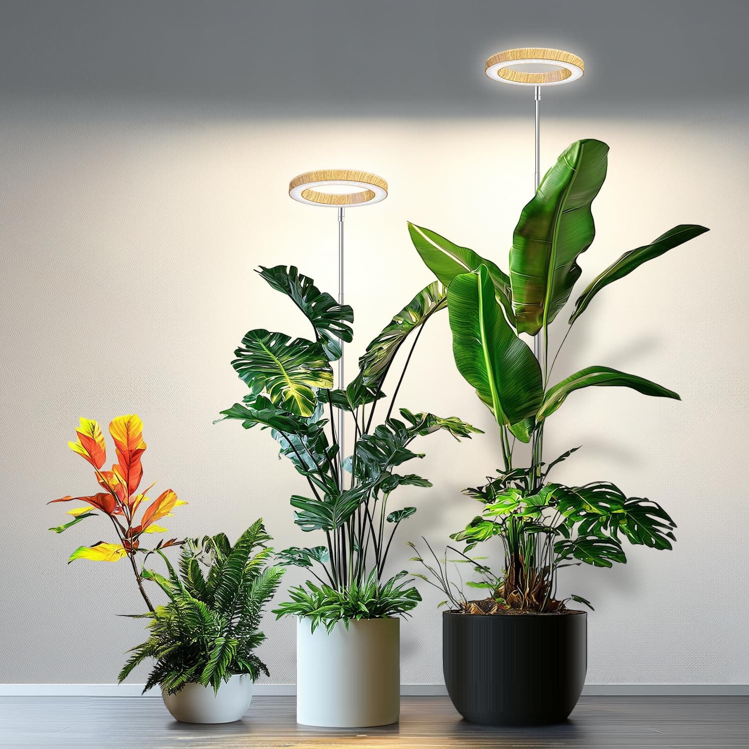 Kullsinss 6.3in Grow Lights for Indoor Plants, Full Spectrum Plant Light