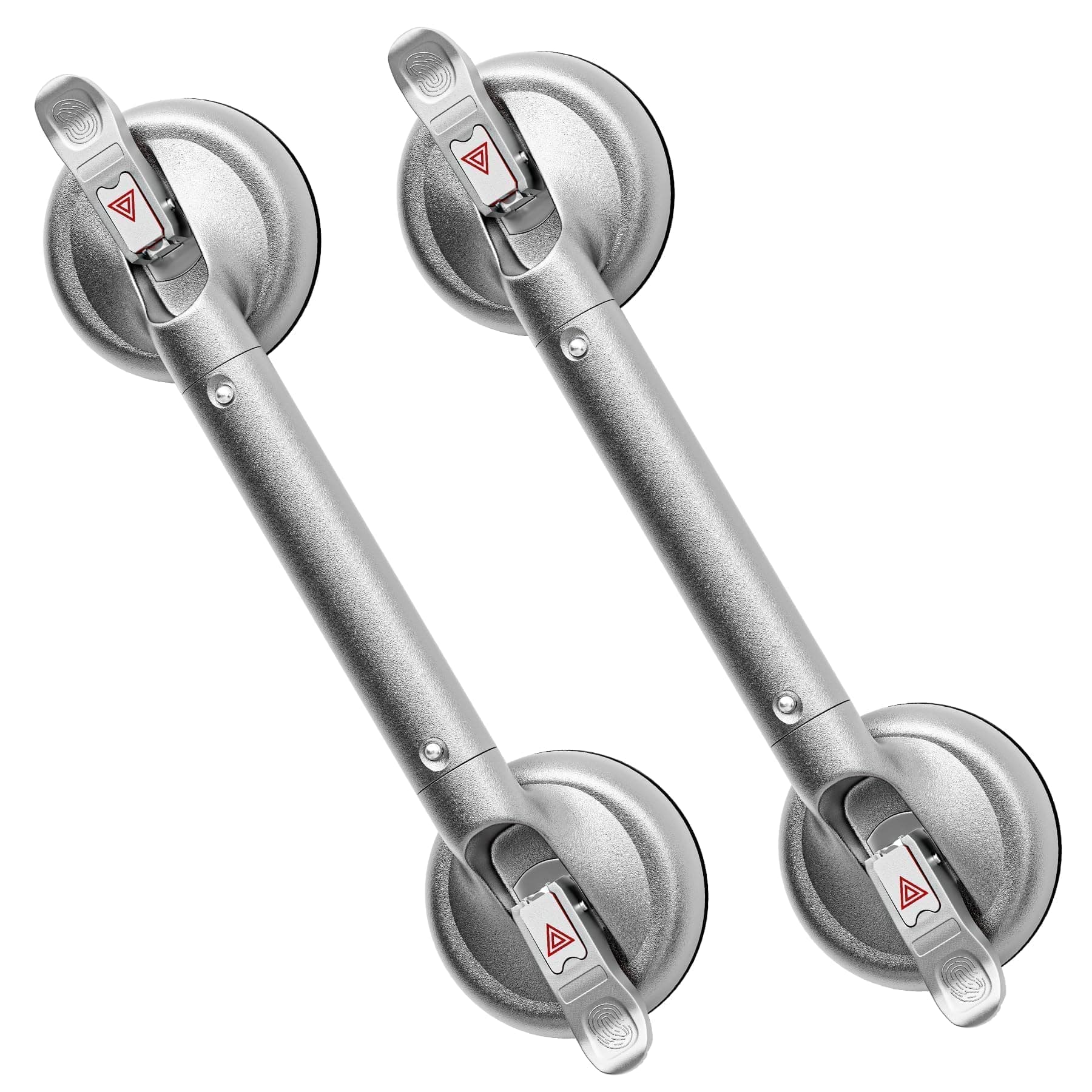 SPECILITE 17 Inch Grab Bars for Bathtubs and Showers 2 Pack Senior Handle Strong Suction Handicap Safety Handrails Bathroom Toilet Tiles